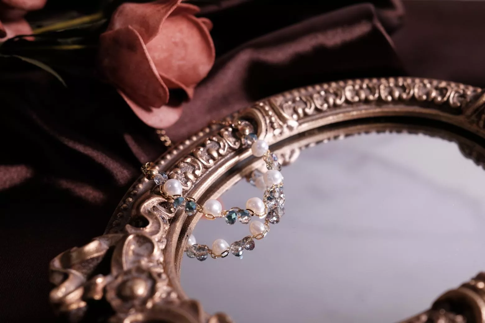 【藍色舞會】珍珠鈦鋼手鍊