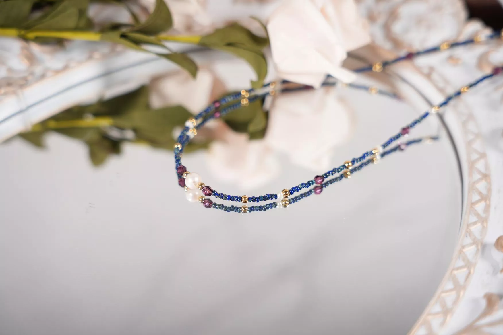 【星語夜藍】天然珍珠手工項鍊