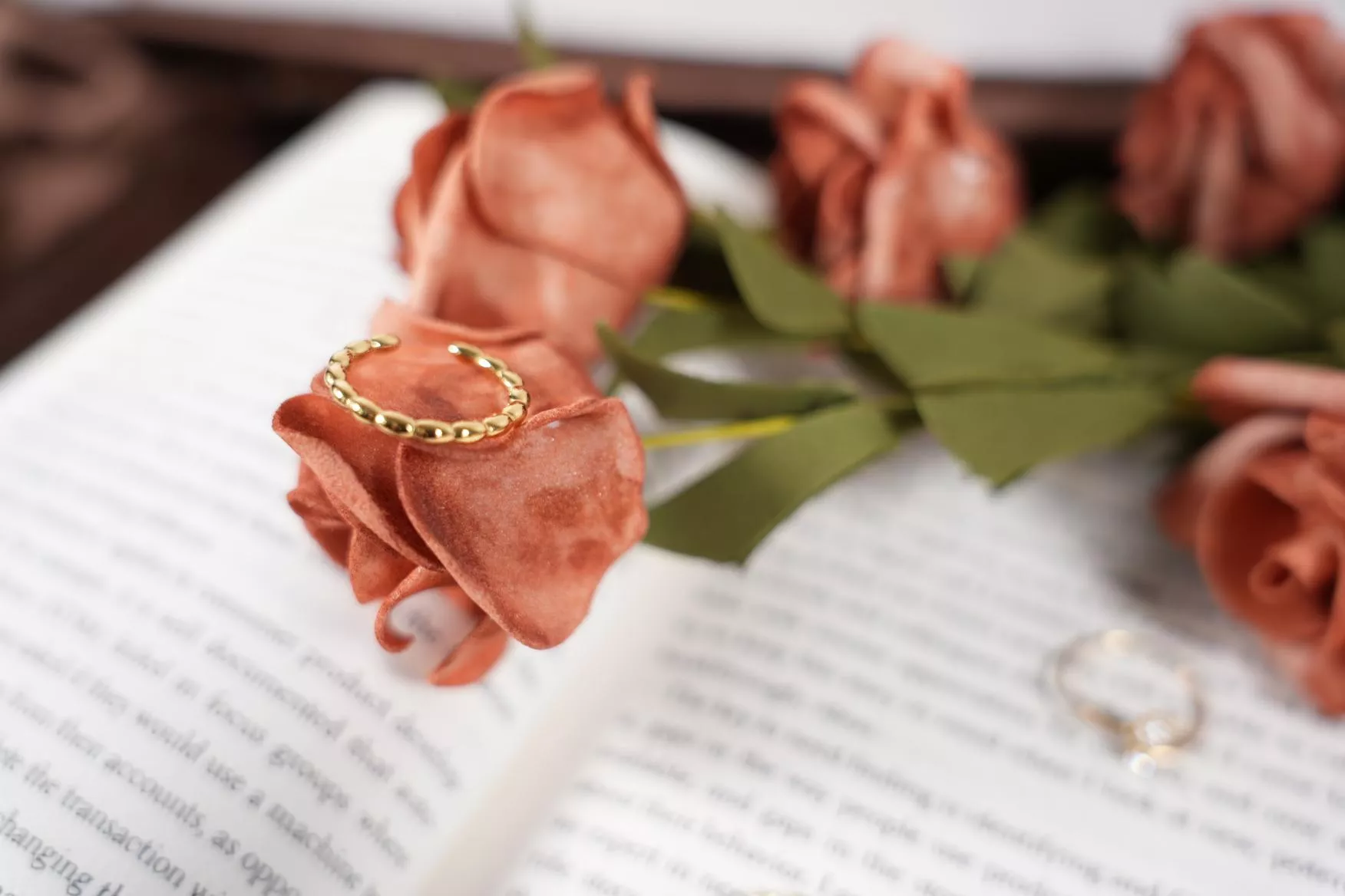 〔氣泡香檳〕法式復古圓珠鋼戒