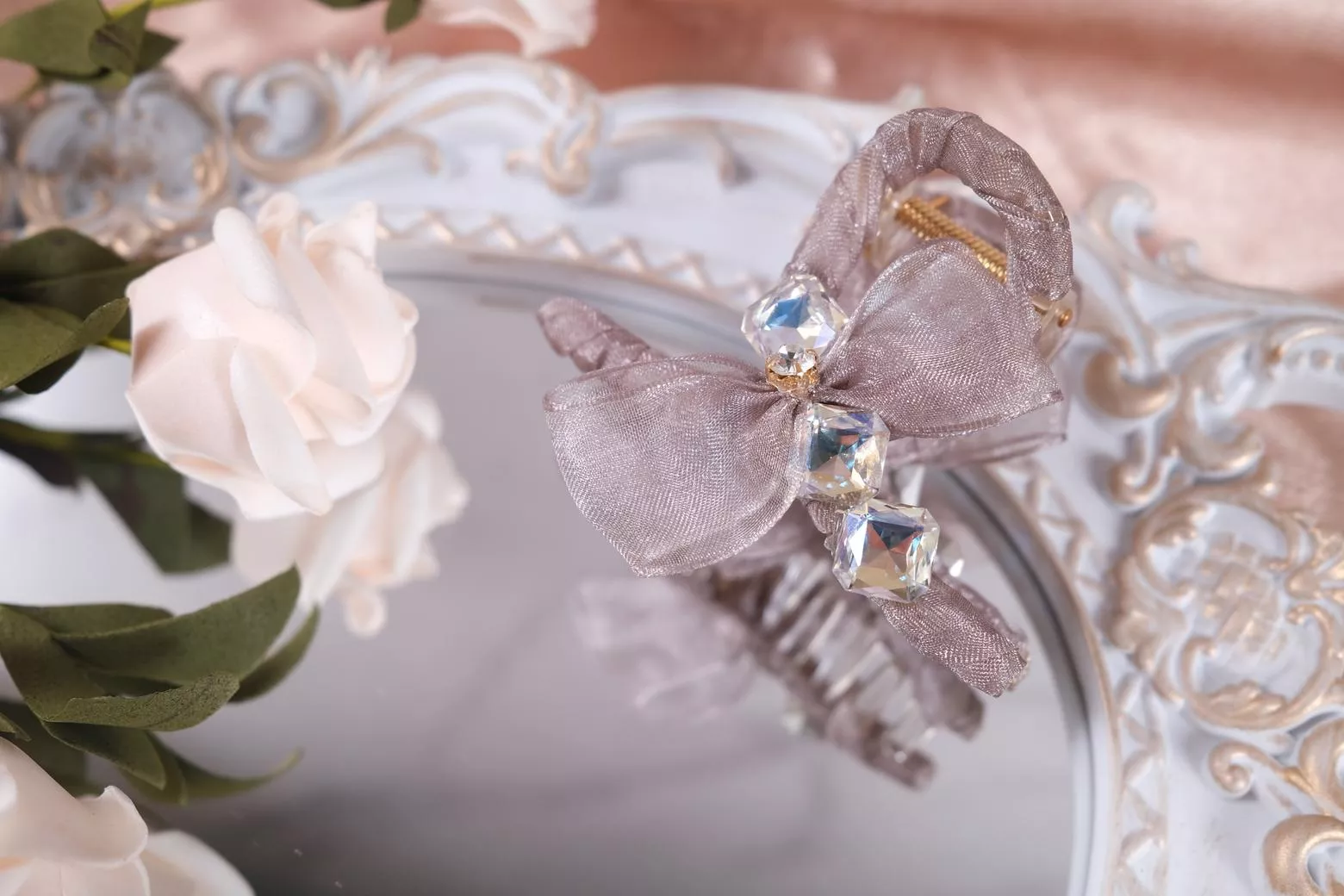 〔幻影〕韓系高級水晶韓韓國抓夾 鯊魚夾