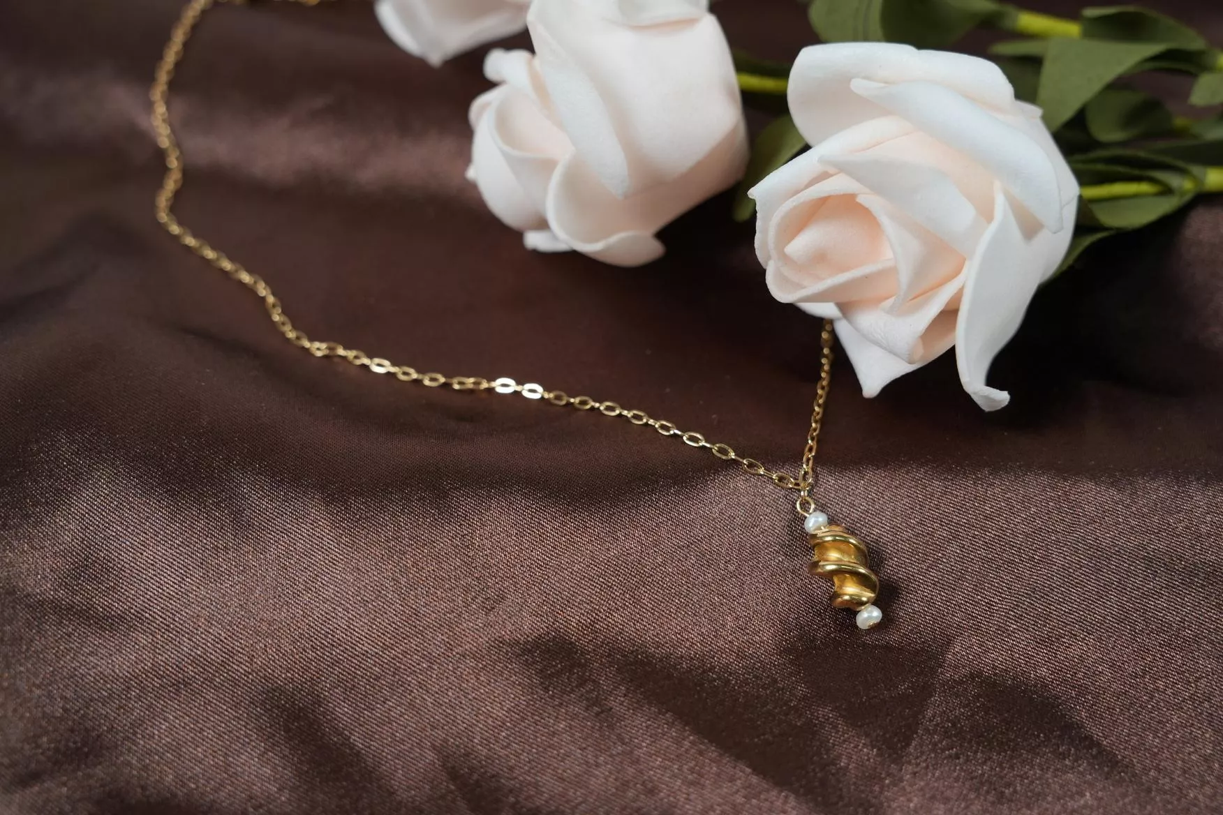 ［潮汐迴聲］珍珠鋼項鍊