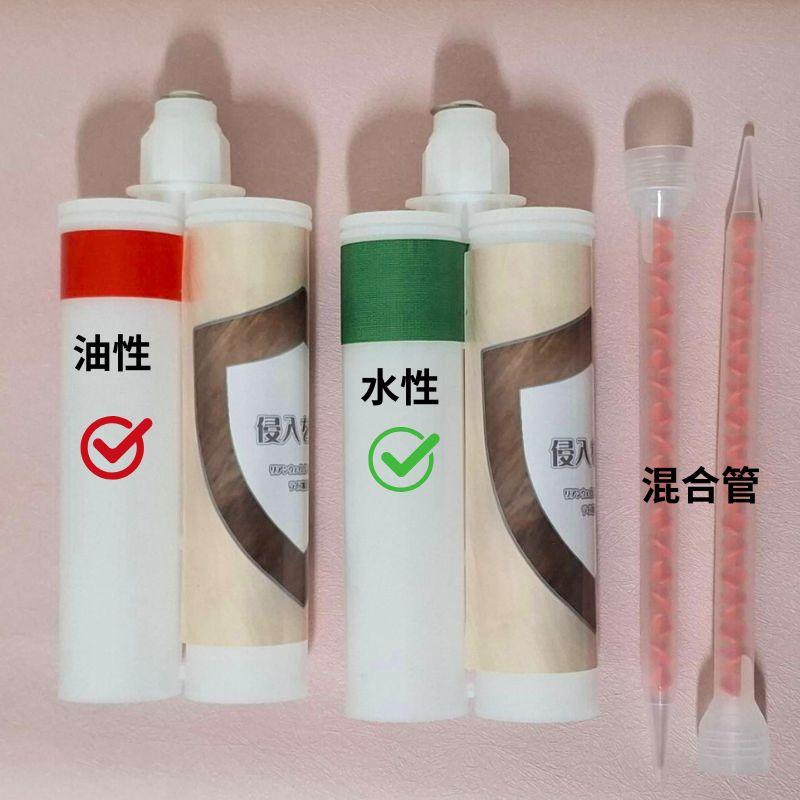 【聯韋樹脂】LE345-7 環氧樹脂AB膠 1:1封塞劑 400ml 膠槍 水性 補強 修補黏著劑 木材/金屬/塑膠