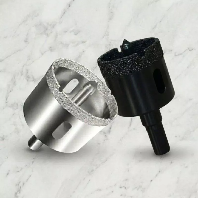 【聯韋樹脂】30mm 專業級钎焊開孔器 清水模裝飾孔 乾打免加水 瓷磚/大理石/玻璃（黑色/銀色）