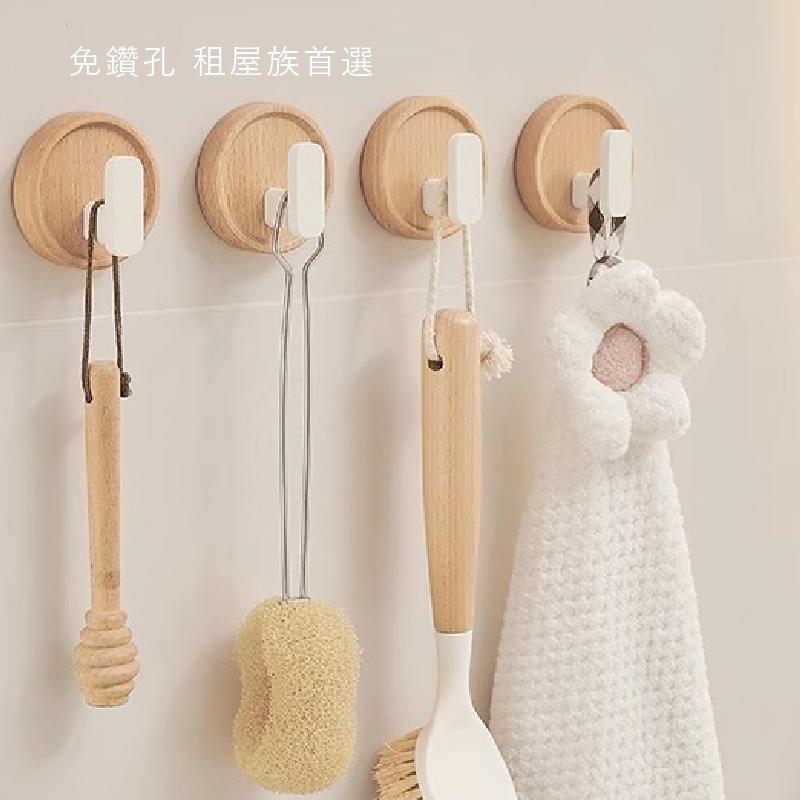 實木掛勾免打孔