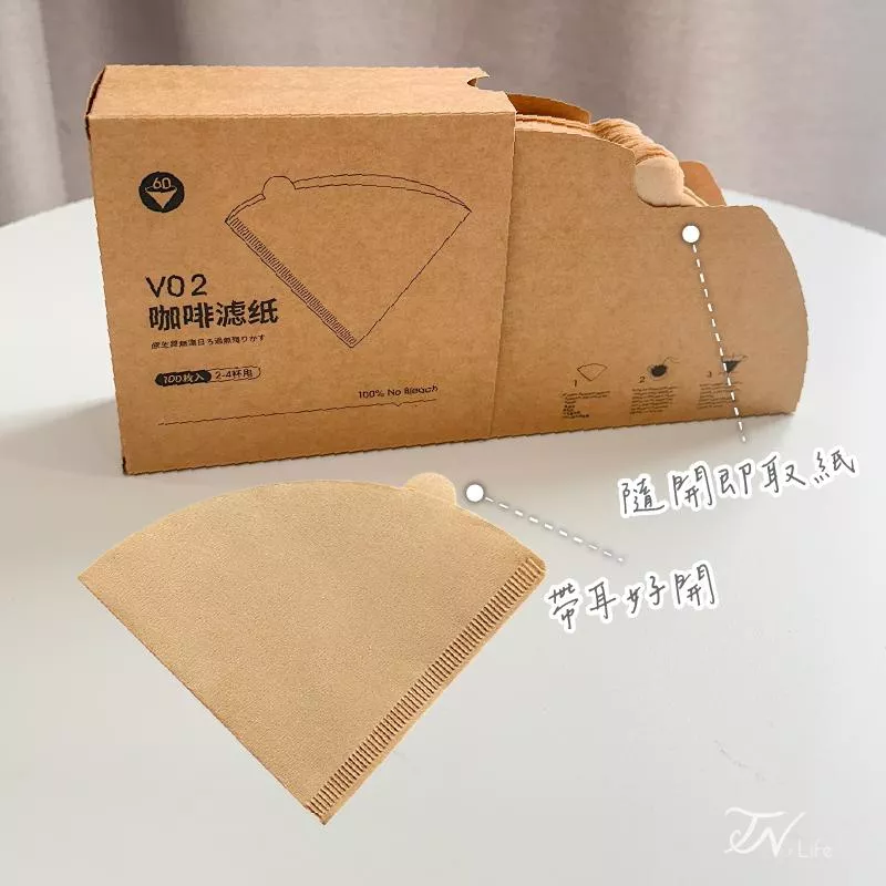 盒裝手沖咖啡V60濾紙