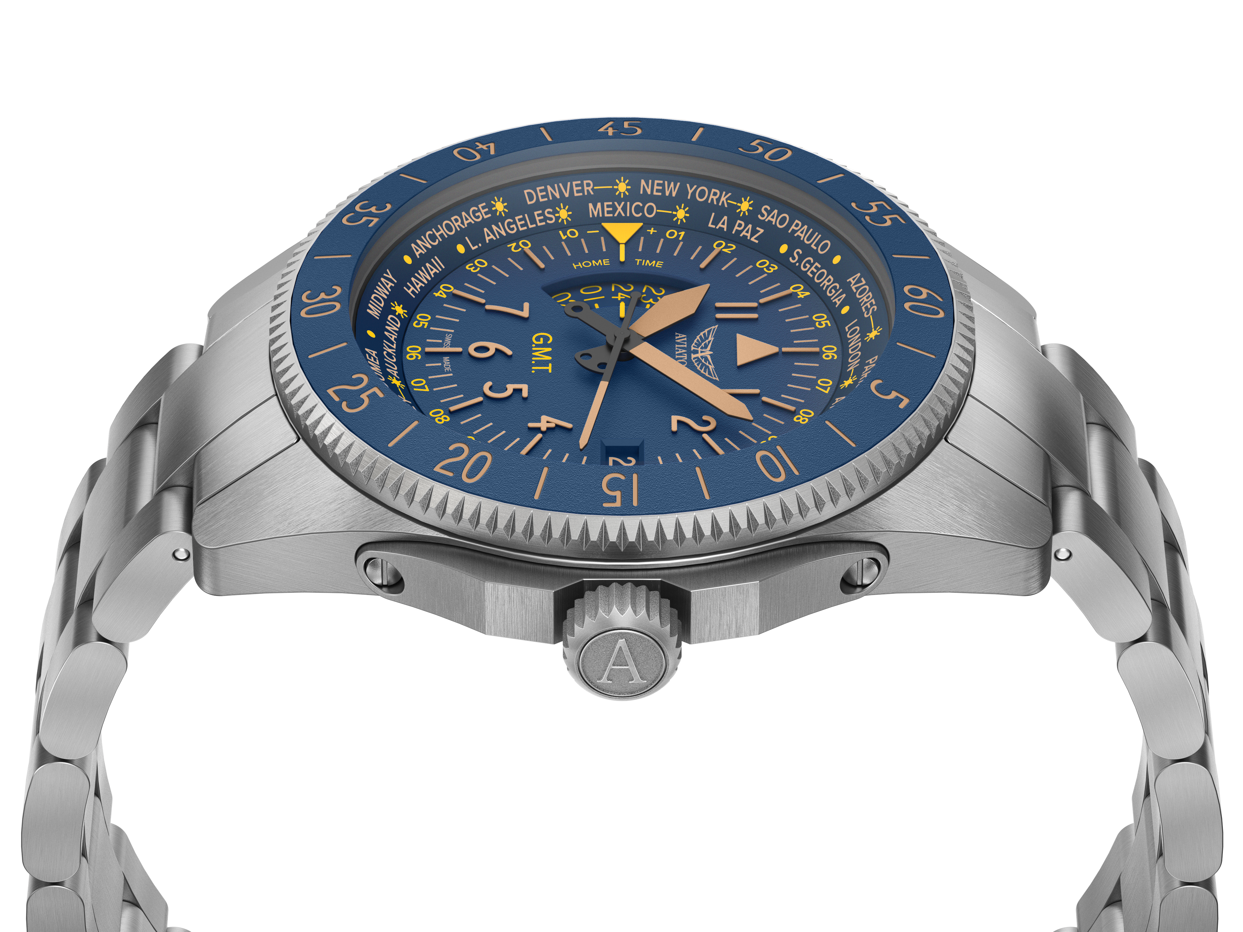 AIRACOBRA GMT 飛行員腕錶