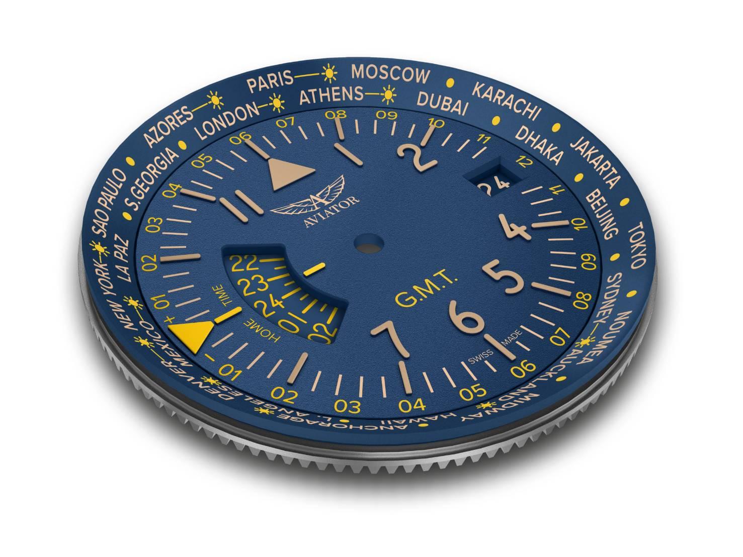 AIRACOBRA GMT 飛行員腕錶