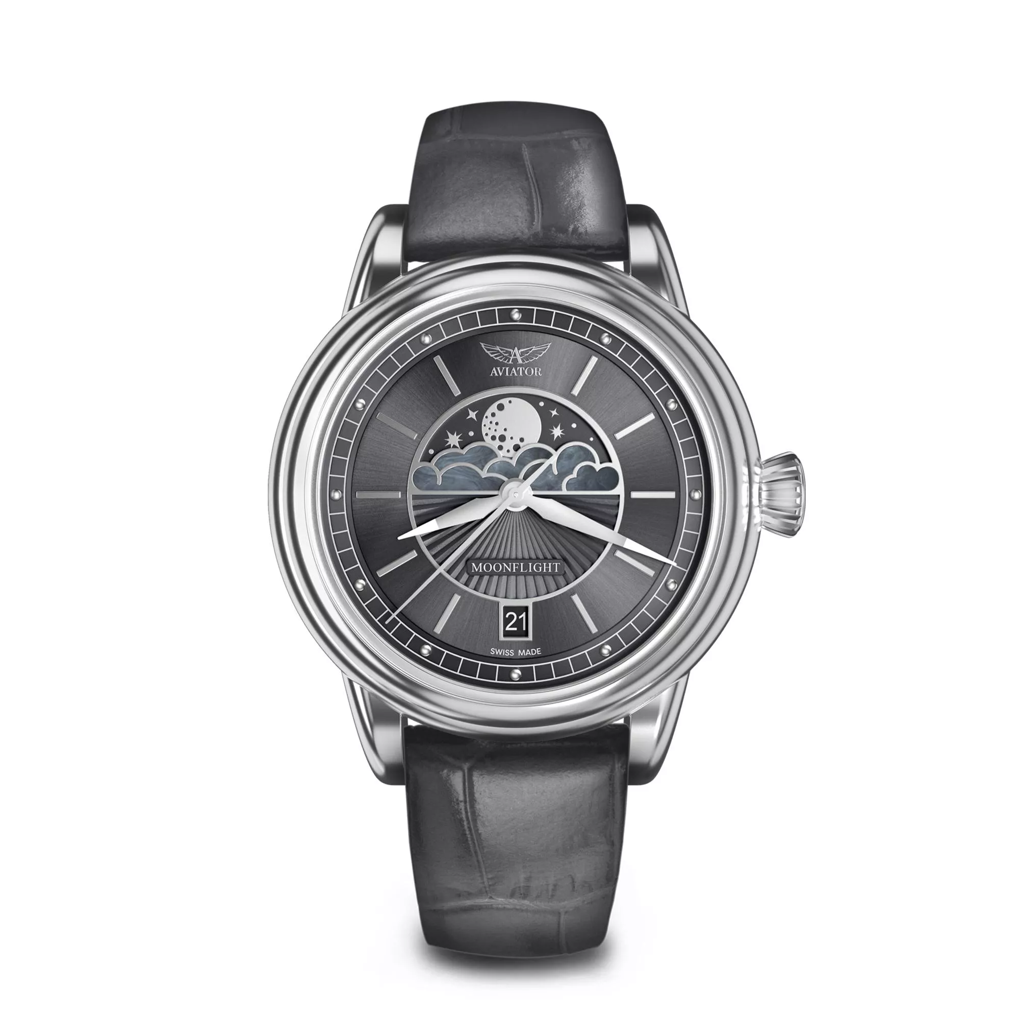 DOUGLAS MOONFLIGHT 月相顯示時尚腕錶