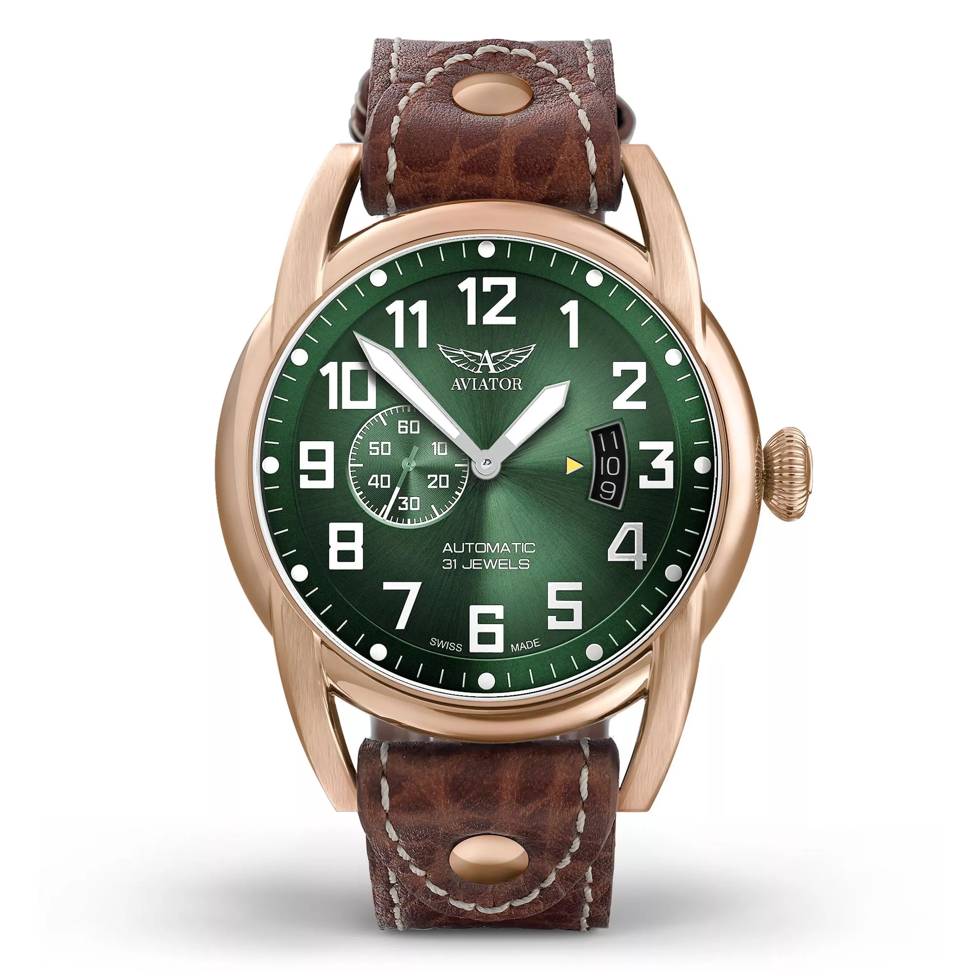 布里斯托偵察機 BRISTOL SCOUT 小秒針機械腕錶