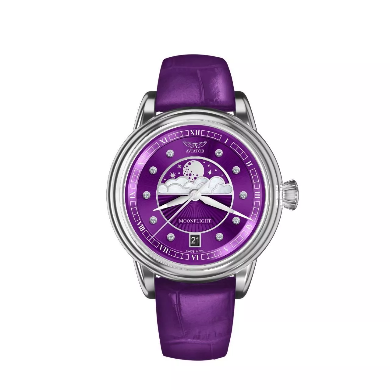 DOUGLAS MOONFLIGHT 月相顯示時尚腕錶