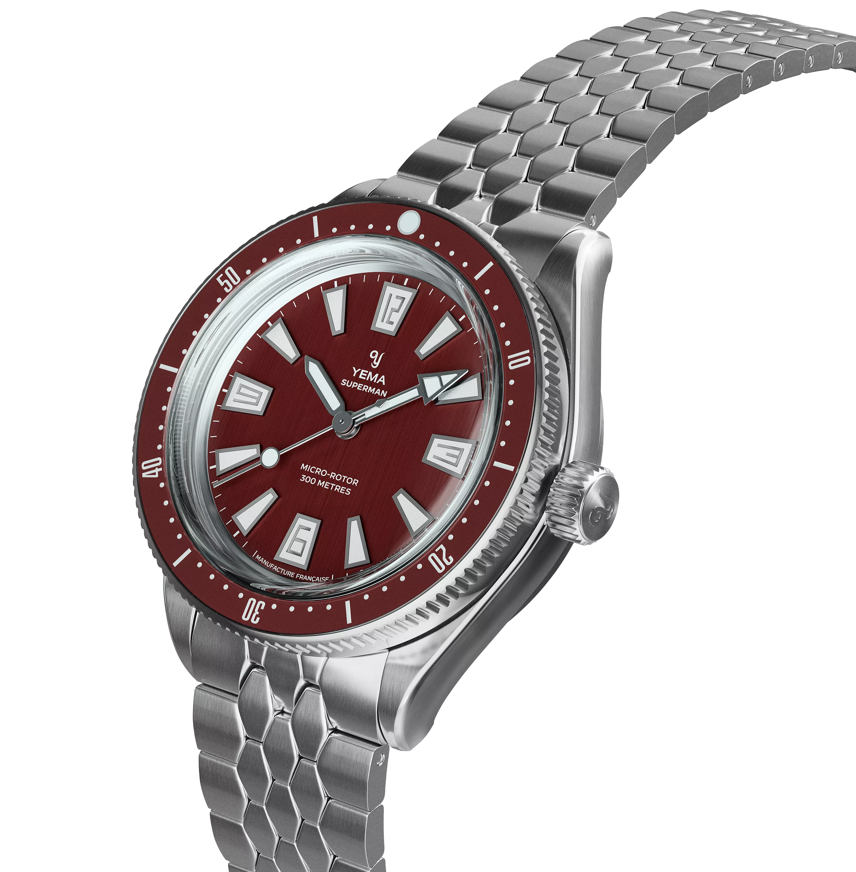 自製機芯Skin Diver CMM.20  波爾多紅