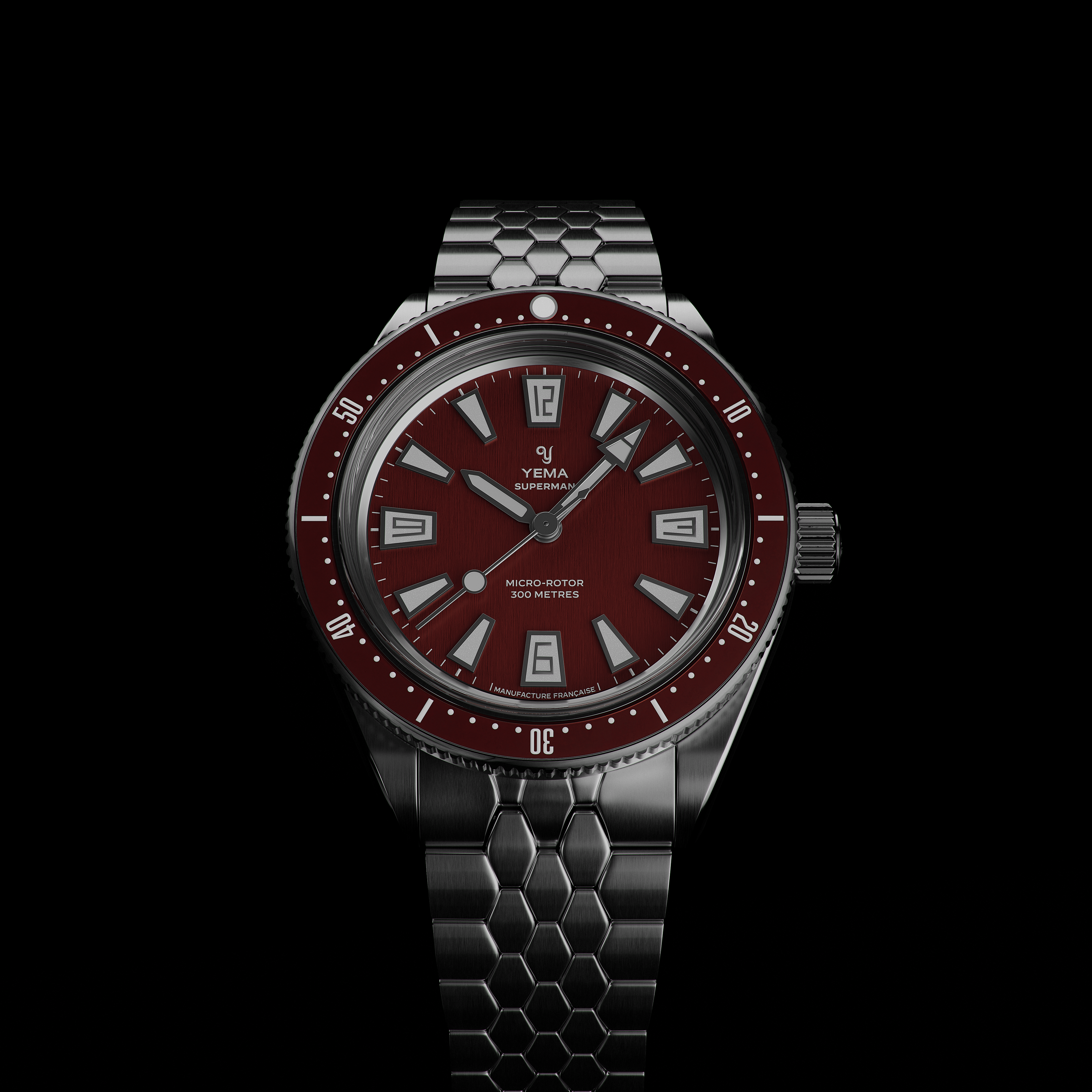 自製機芯Skin Diver CMM.20  波爾多紅