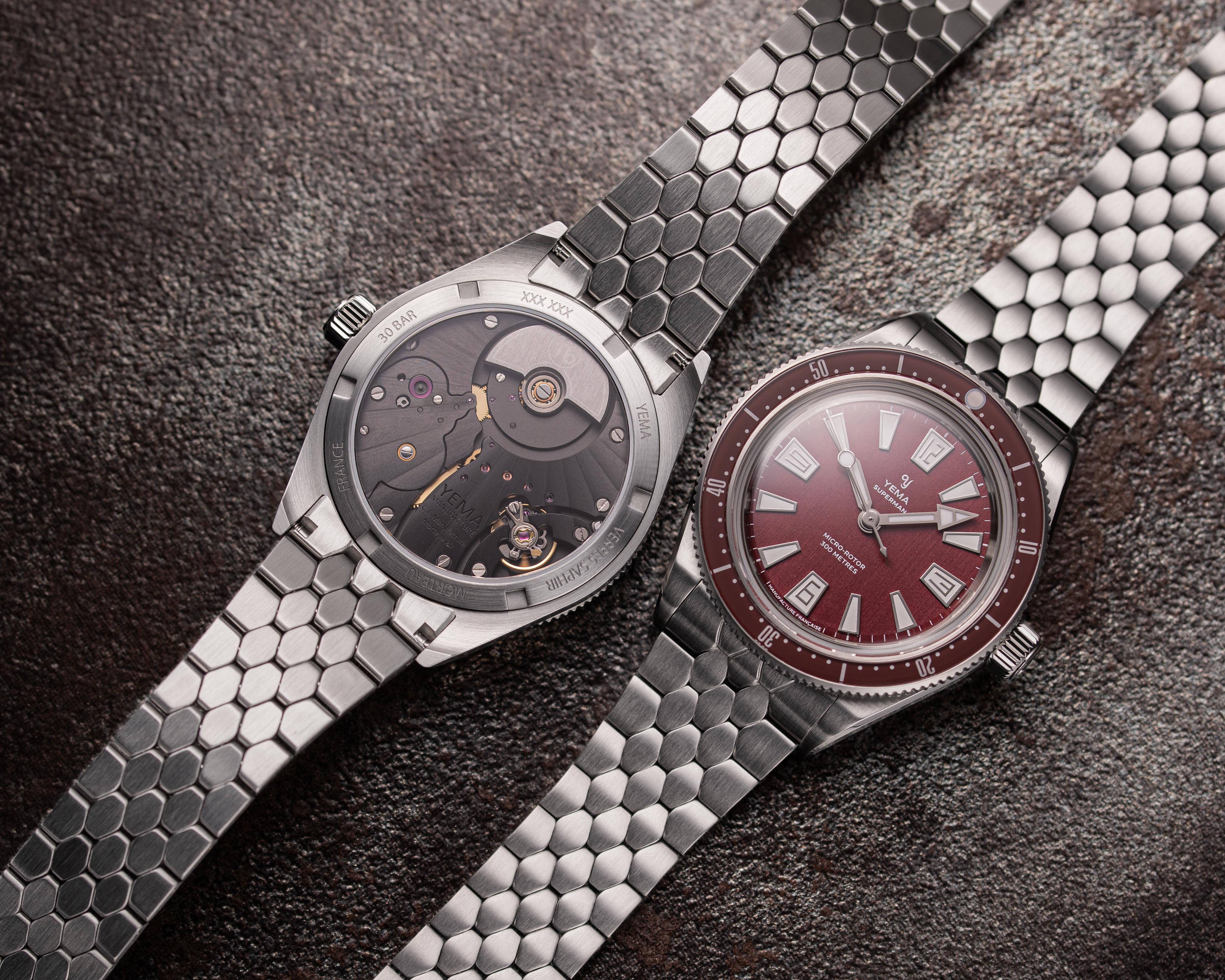 自製機芯Skin Diver CMM.20  波爾多紅