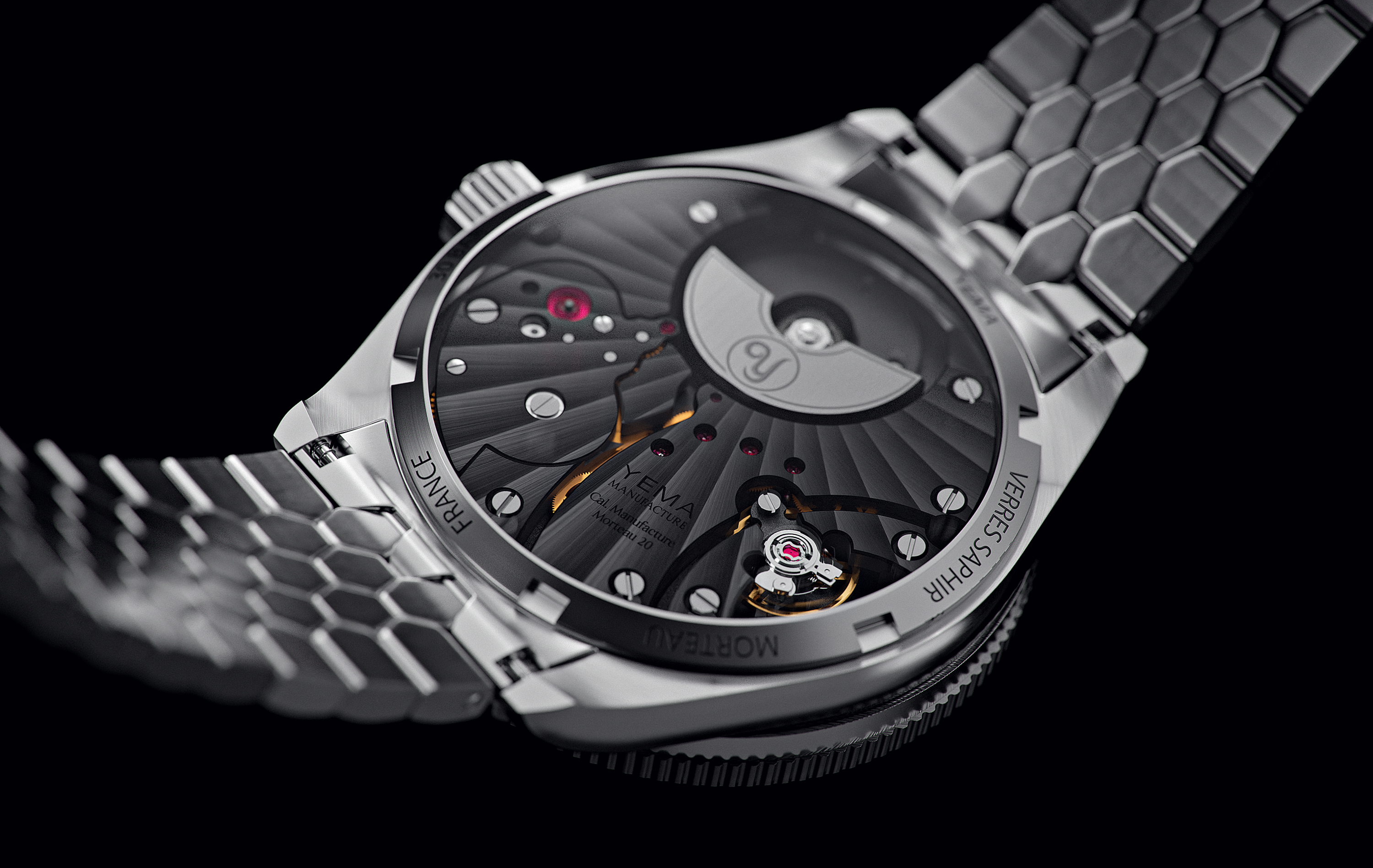 自製機芯Skin Diver CMM.20 曜石黑