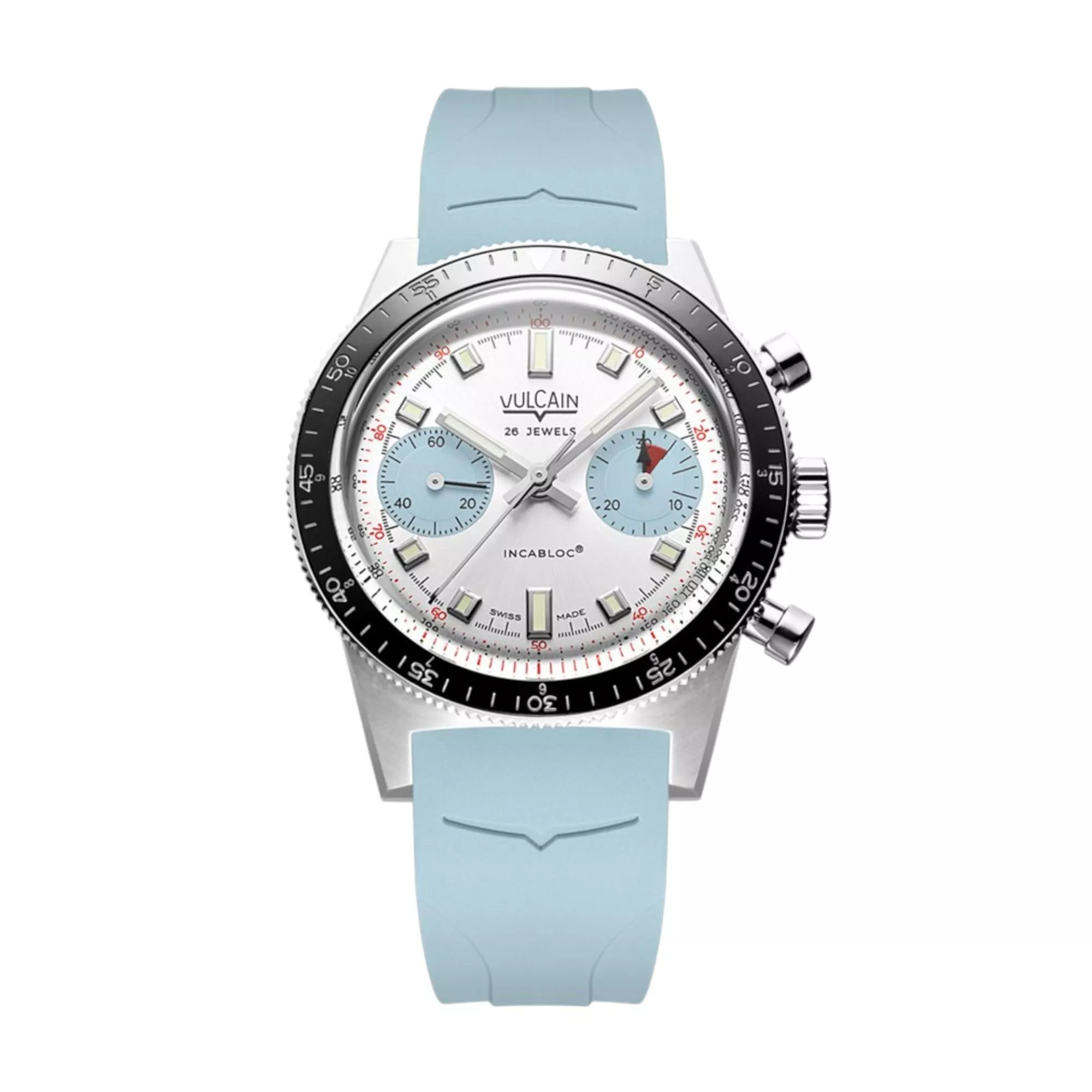 Skindiver 限量版冰河藍計時碼錶 膠帶款