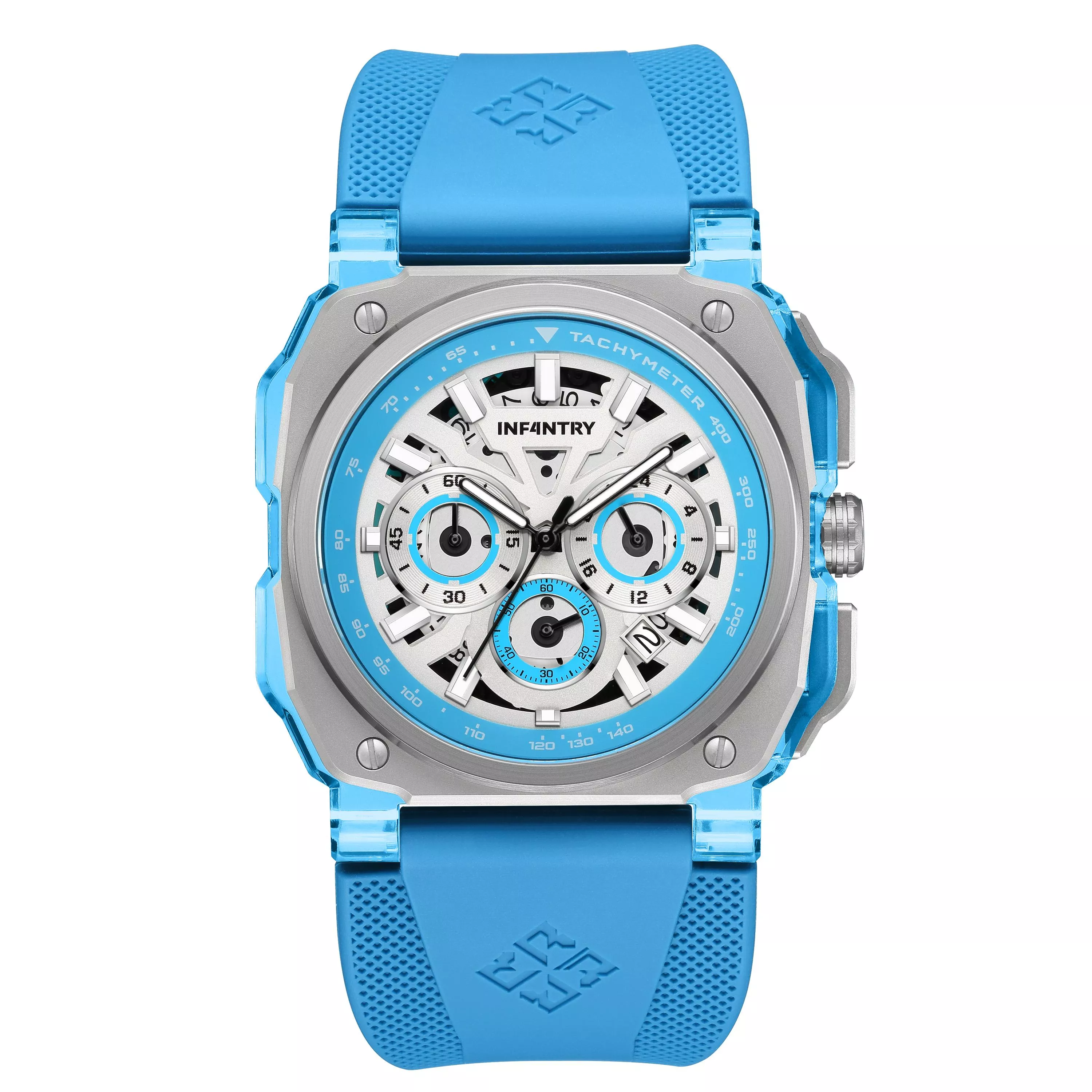 Aero Chron Neo – 透明飛返計時腕錶 47MM