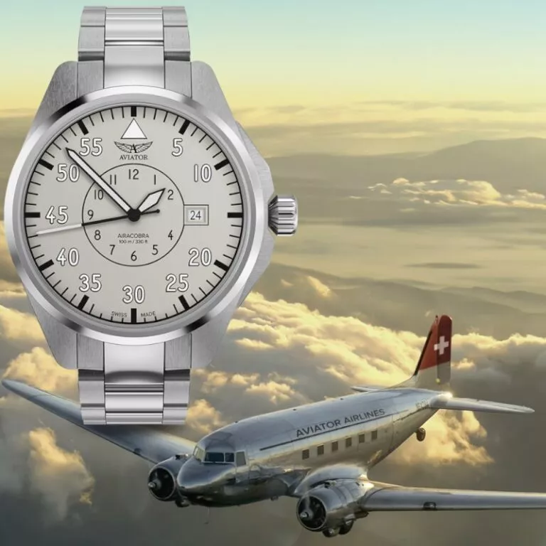 AIRACOBRA P43 飛行風格機械腕錶