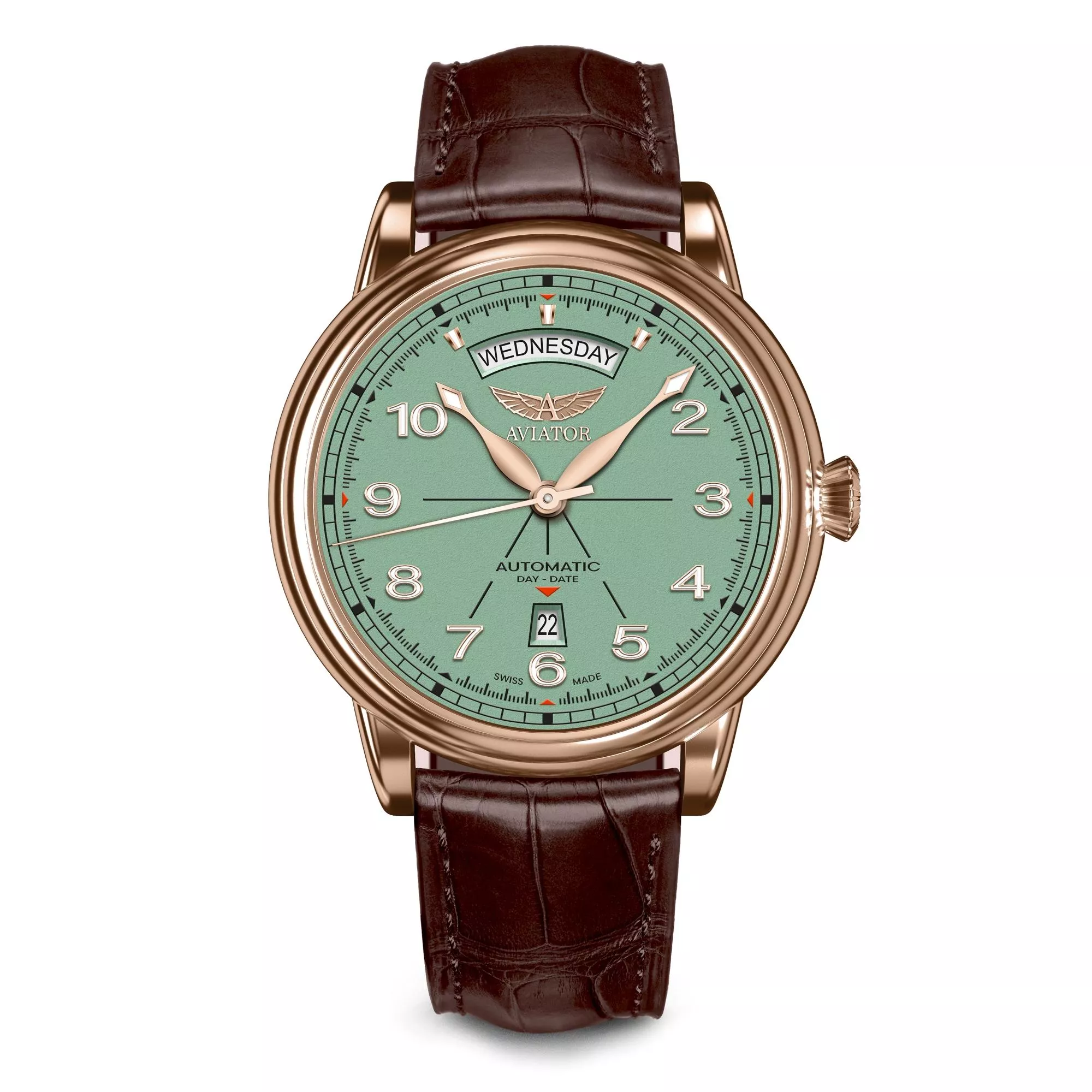 DOUGLAS DAY-DATE 45 飛行員機械腕錶