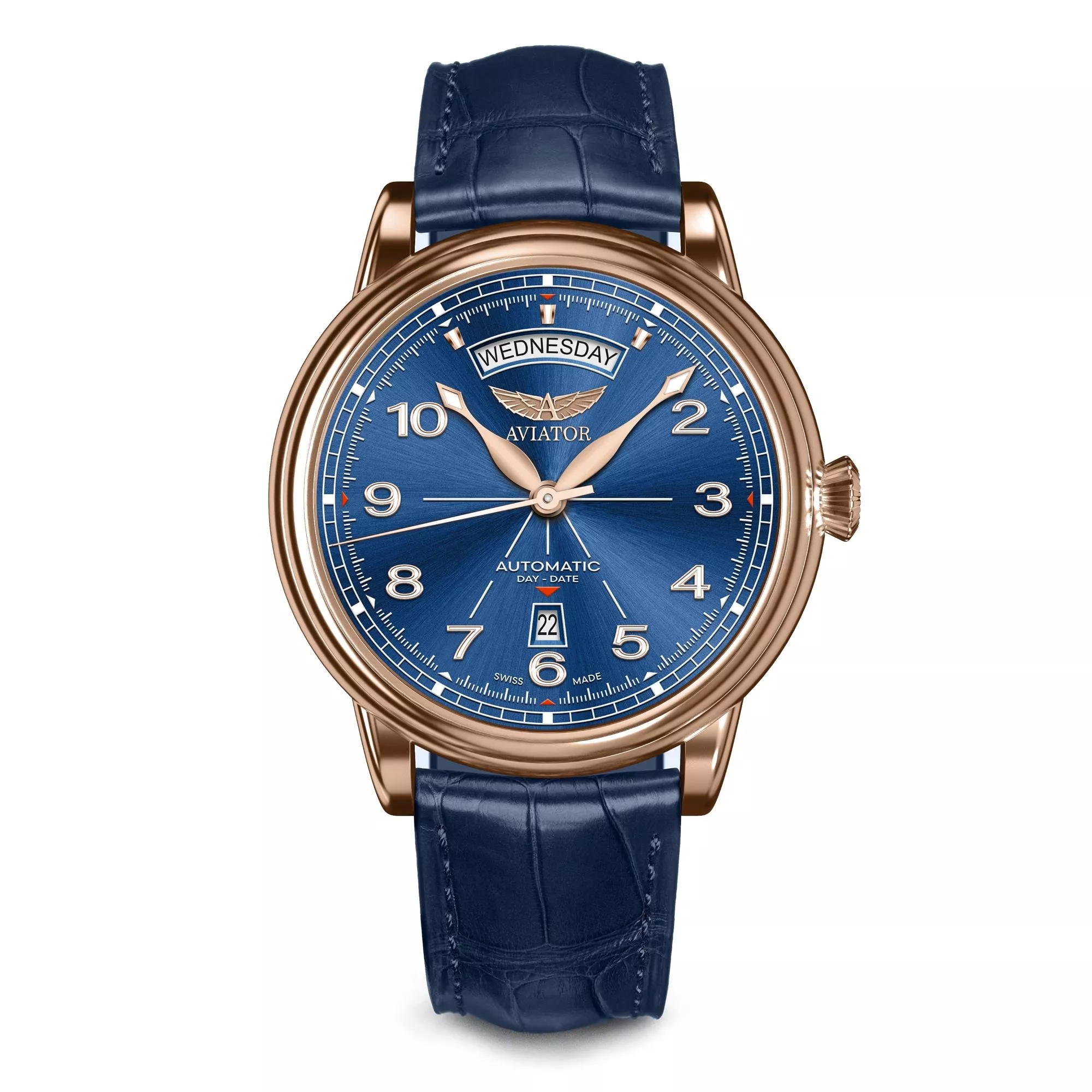 DOUGLAS DAY-DATE 45 飛行員機械腕錶