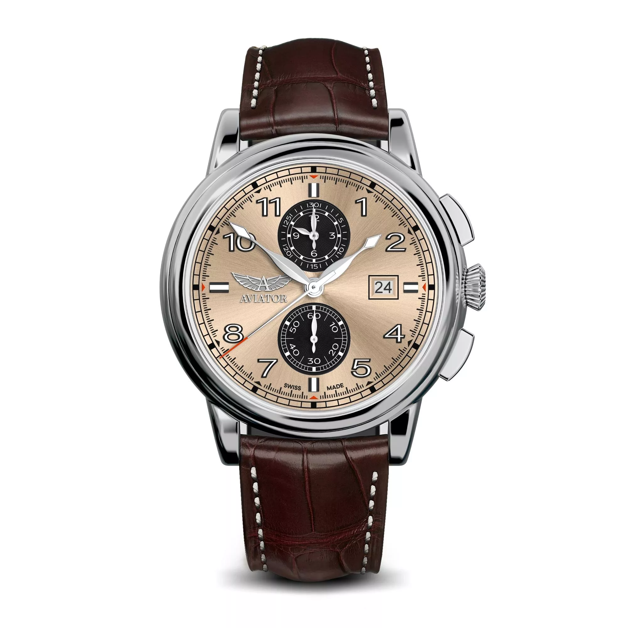 DOUGLAS CHRONOGRAPH 飛行員石英計時碼錶