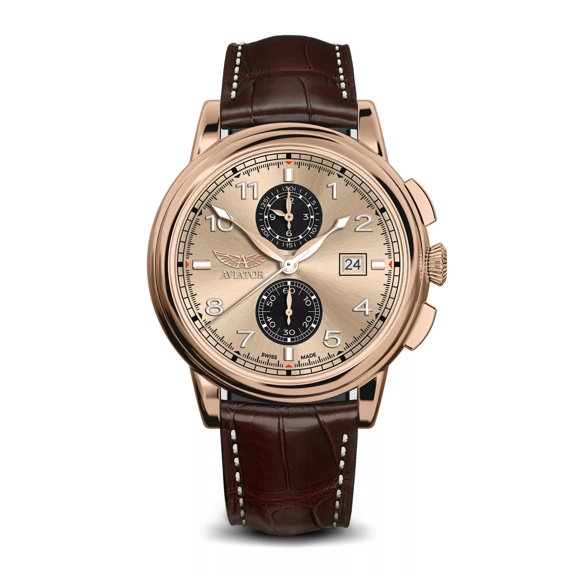 DOUGLAS CHRONOGRAPH 飛行員石英計時碼錶