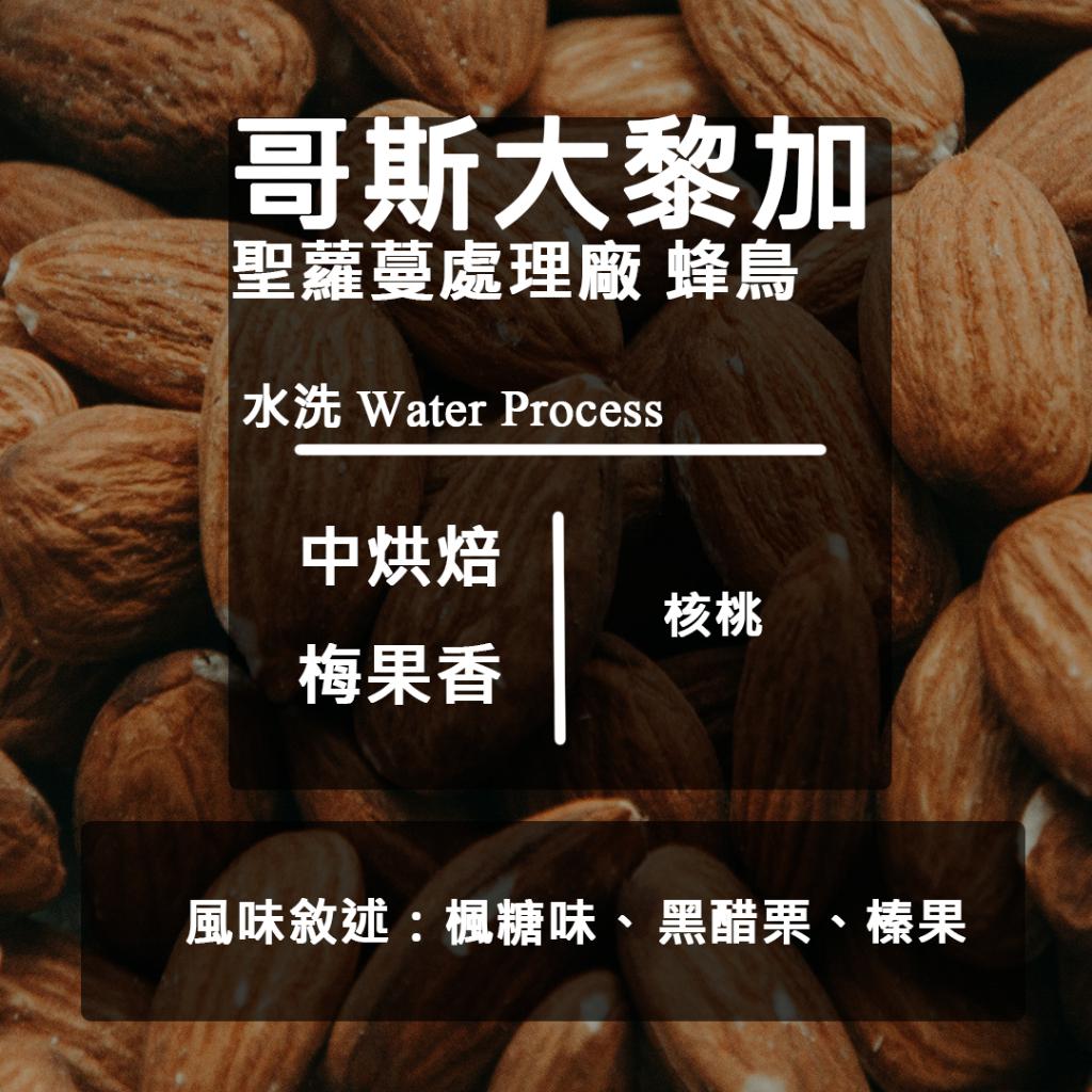 哥斯大黎加 聖蘿蔓處理廠 蜂鳥 水洗 咖啡豆