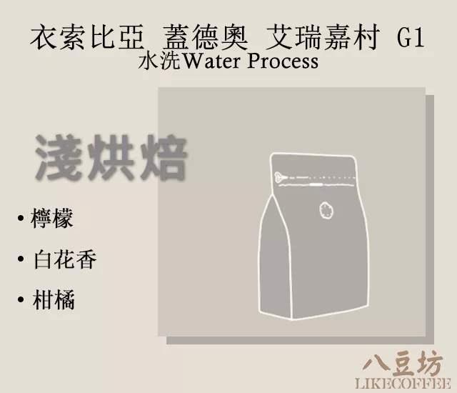 衣索比亞 耶加雪菲 蓋德奧 艾瑞嘉村 G1 水洗