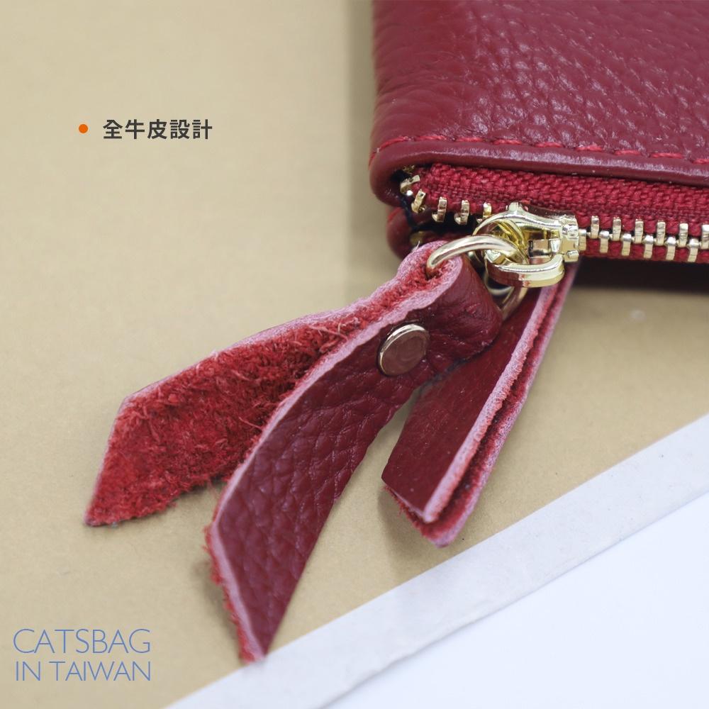 現貨👍雙層真皮小錢包 真皮手拿包 小皮夾 短夾零錢包 鑰匙包1815 | Catsbag Shop