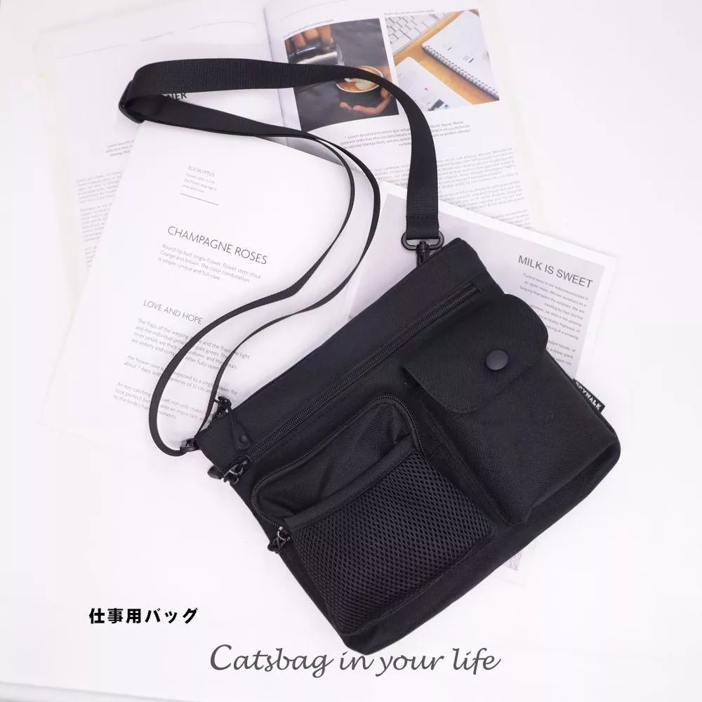 現貨👍工裝斜背包 側背包 網袋包 女斜背包 出國隨身包 29118｜Catsbag Shop