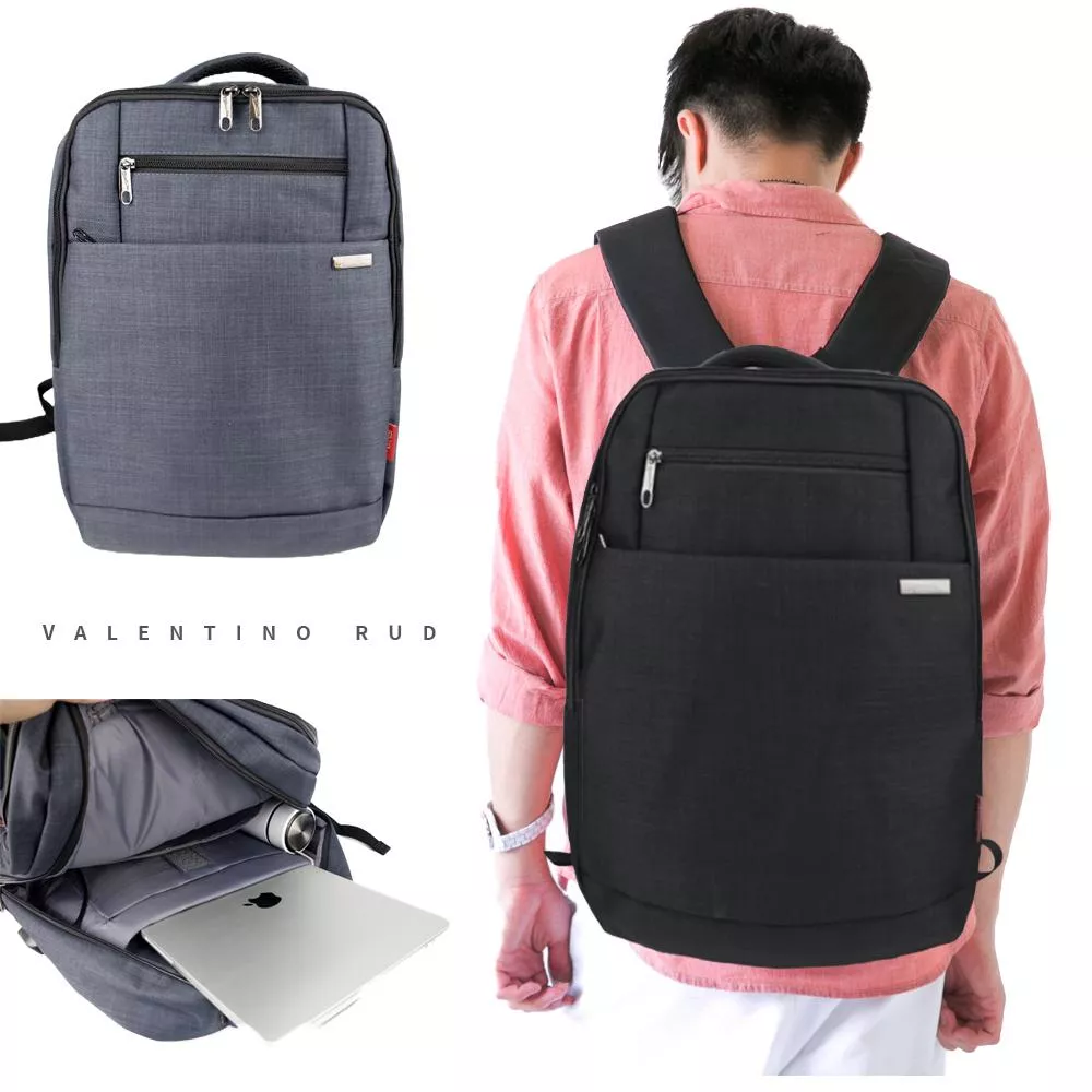 Valentino Rudy 范倫鐵諾經典商務超大容量後背包 電腦包 9420