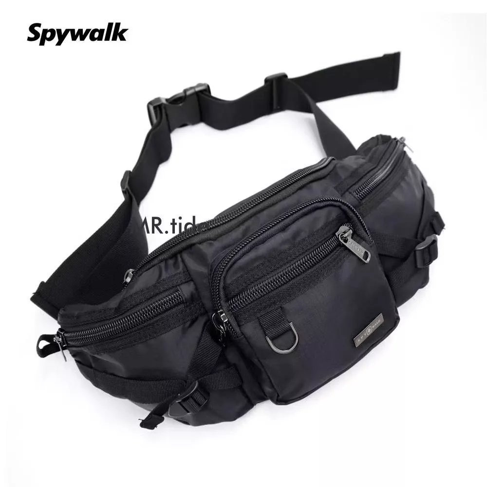 SPYWALK 防撥水大容量多口袋腰包 胸包 外送包 重機包 9812