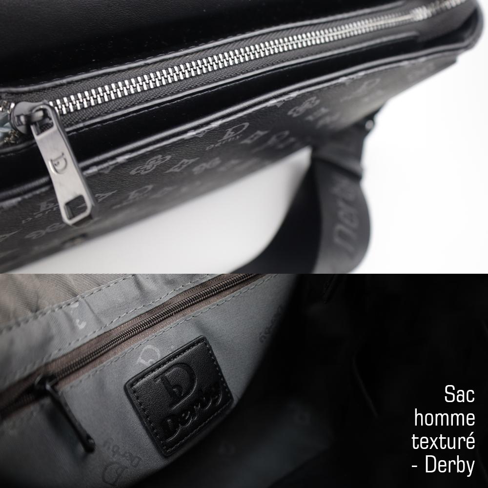 耐髒耐磨 Sac homme texturé Derby 質感男包 側背包 斜背包