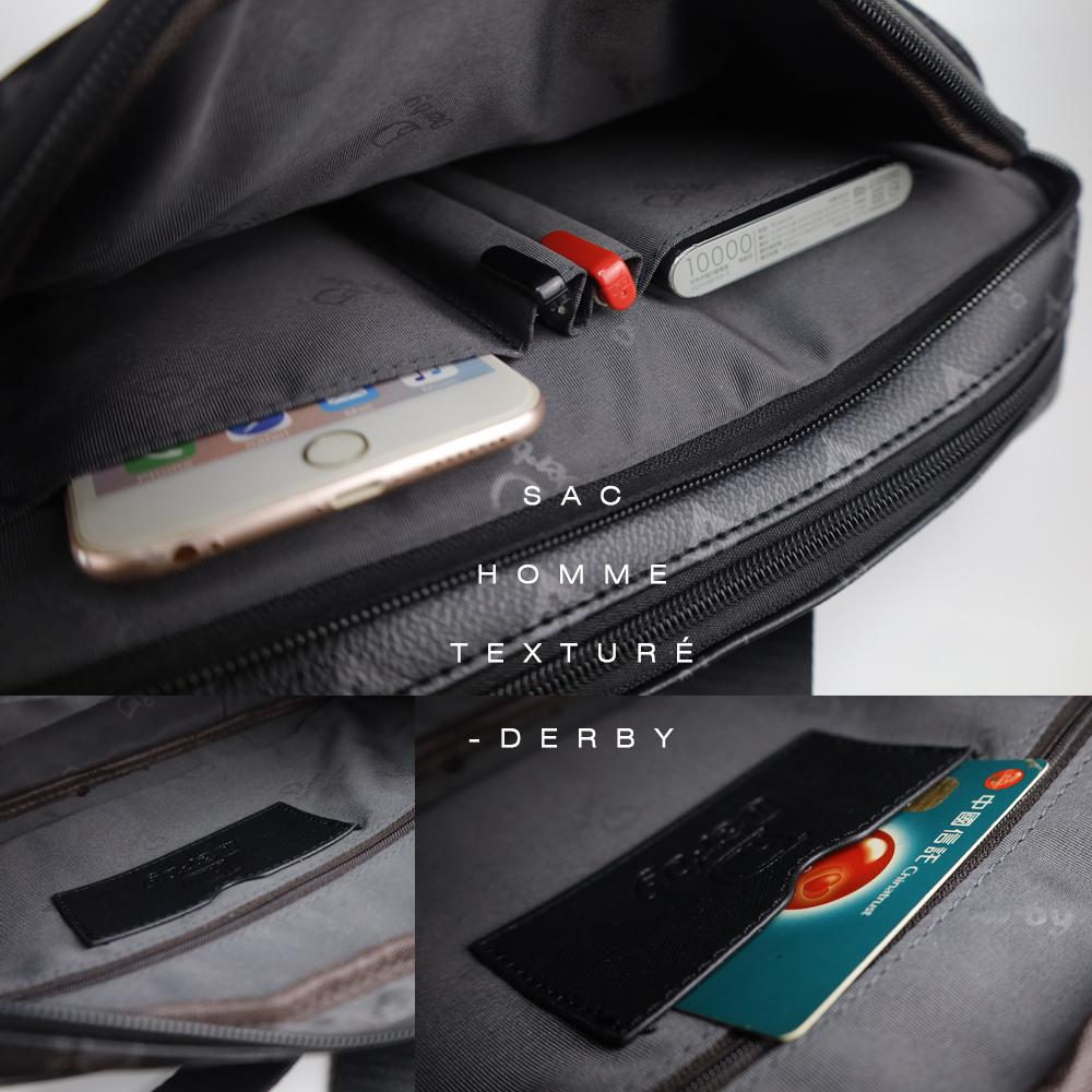 頂極耐髒耐磨 Sac homme texturé Derby 質感男包 側背包 斜背包 5151