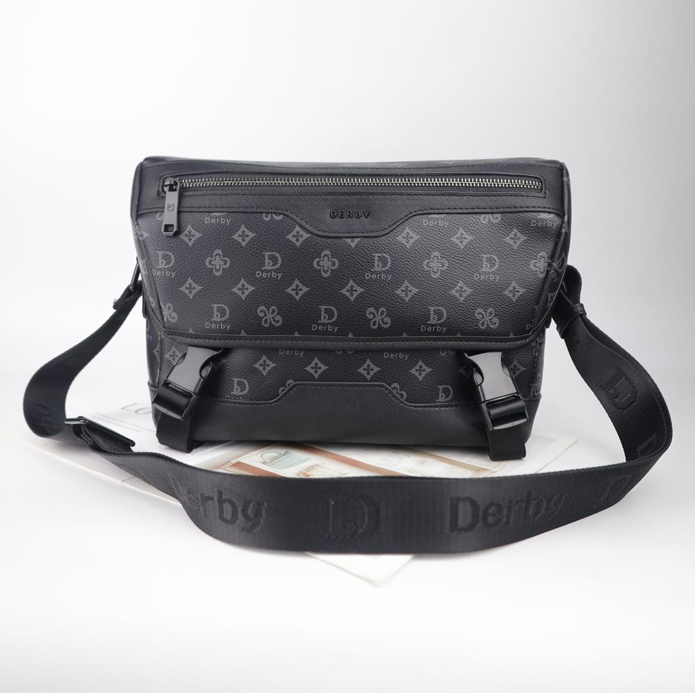 耐髒耐磨 Sac homme texturé Derby 專櫃質感郵差包 男包 側背包 斜背包 5153