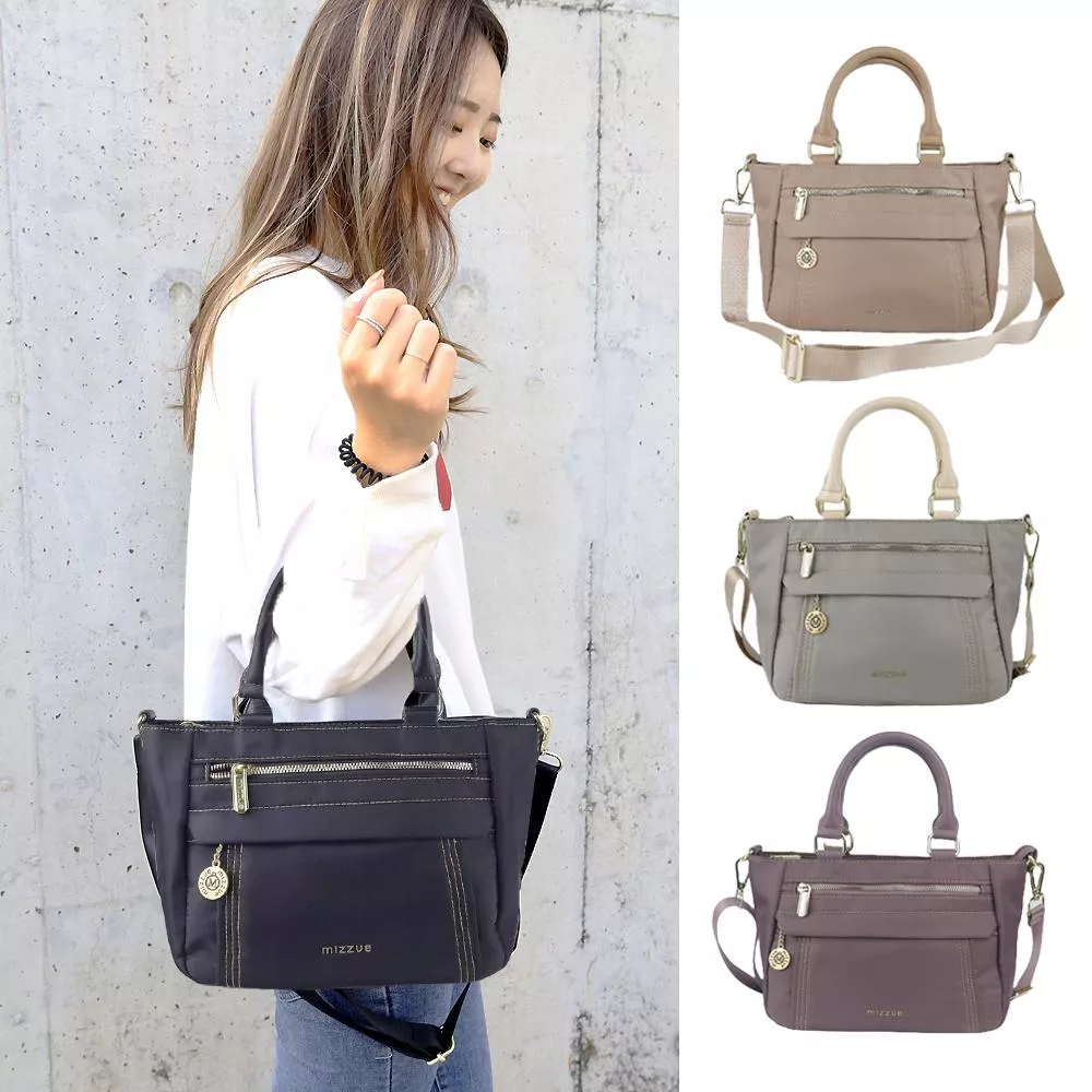 明線質地機能輕旅多隔層托特包 水餃包 斜背包 XW0183