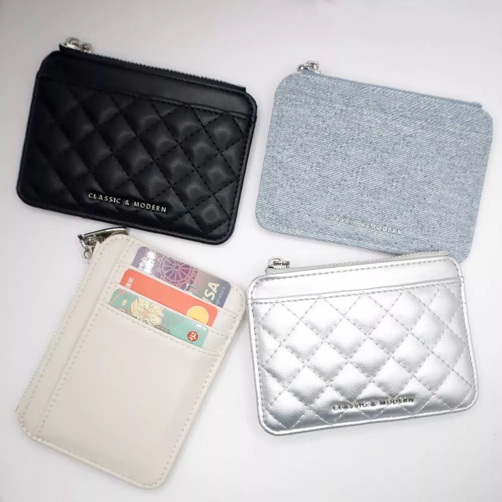 質感輕盈超薄皮革短夾 零錢包 卡片包 007