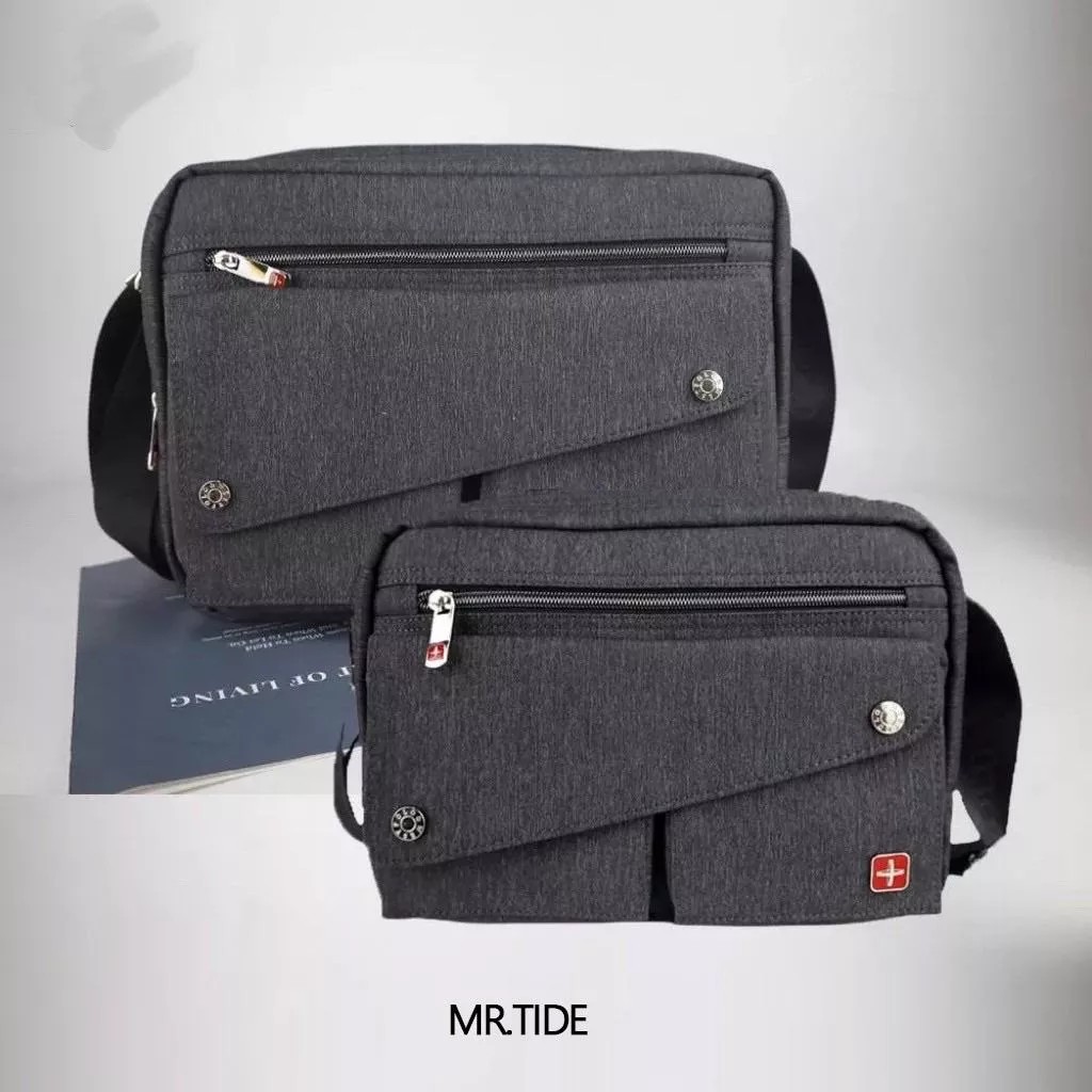 都會經典實用商務休閒掀蓋斜背包 A517518