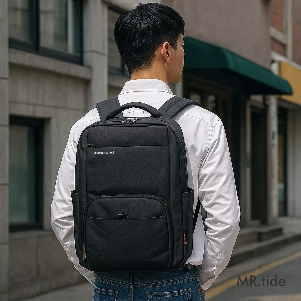 極簡設計商務機能多功能筆電後背包 15855
