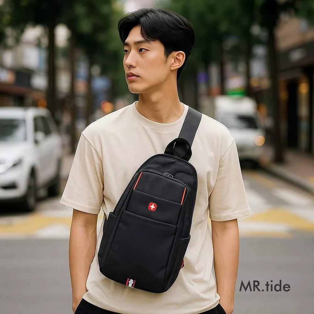 OVERLAND 十字胸包  男生胸包 單肩包 3109