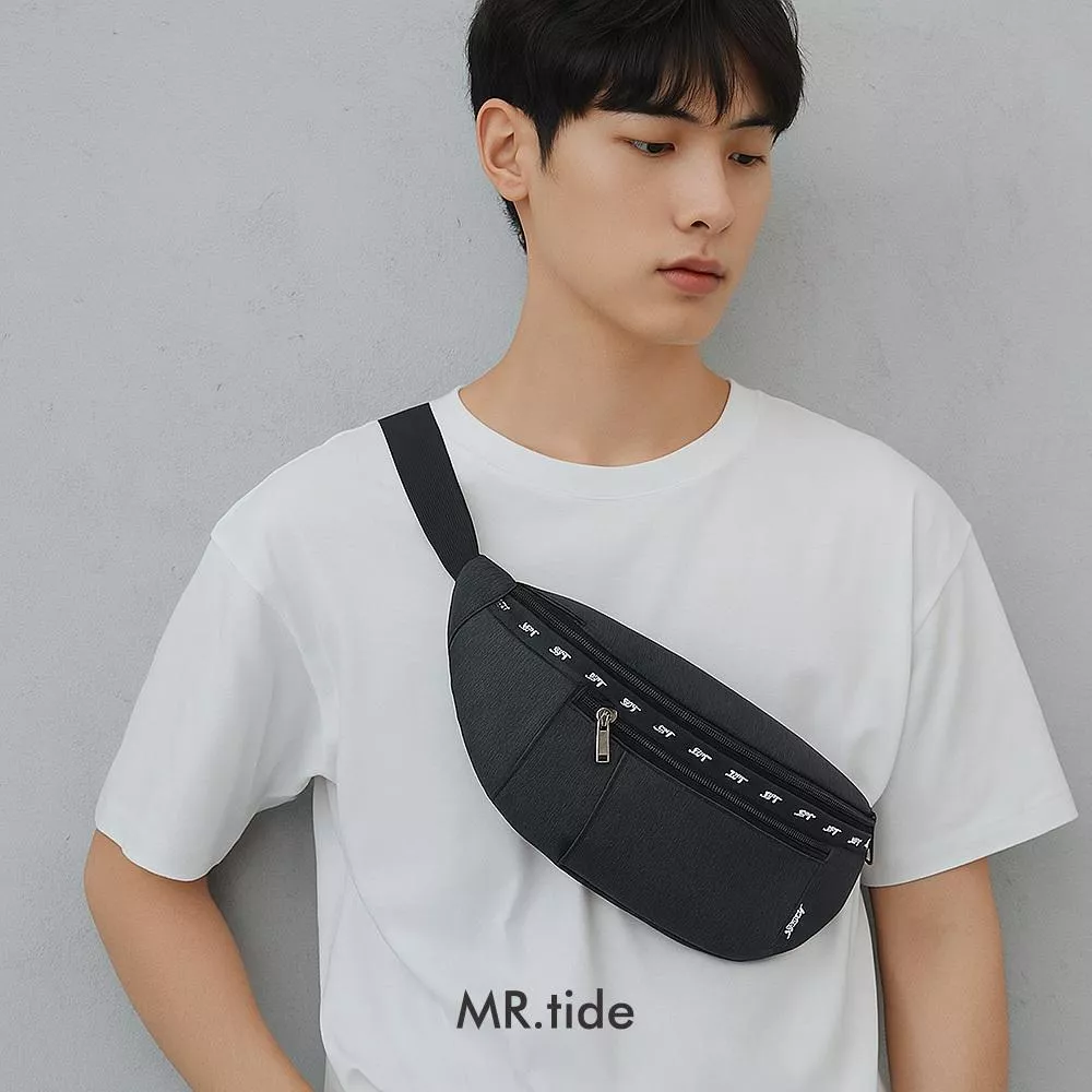 SPYWALK 防潑水尼龍隨身胸包 側背腰包  霹靂腰包 外送包  P1083