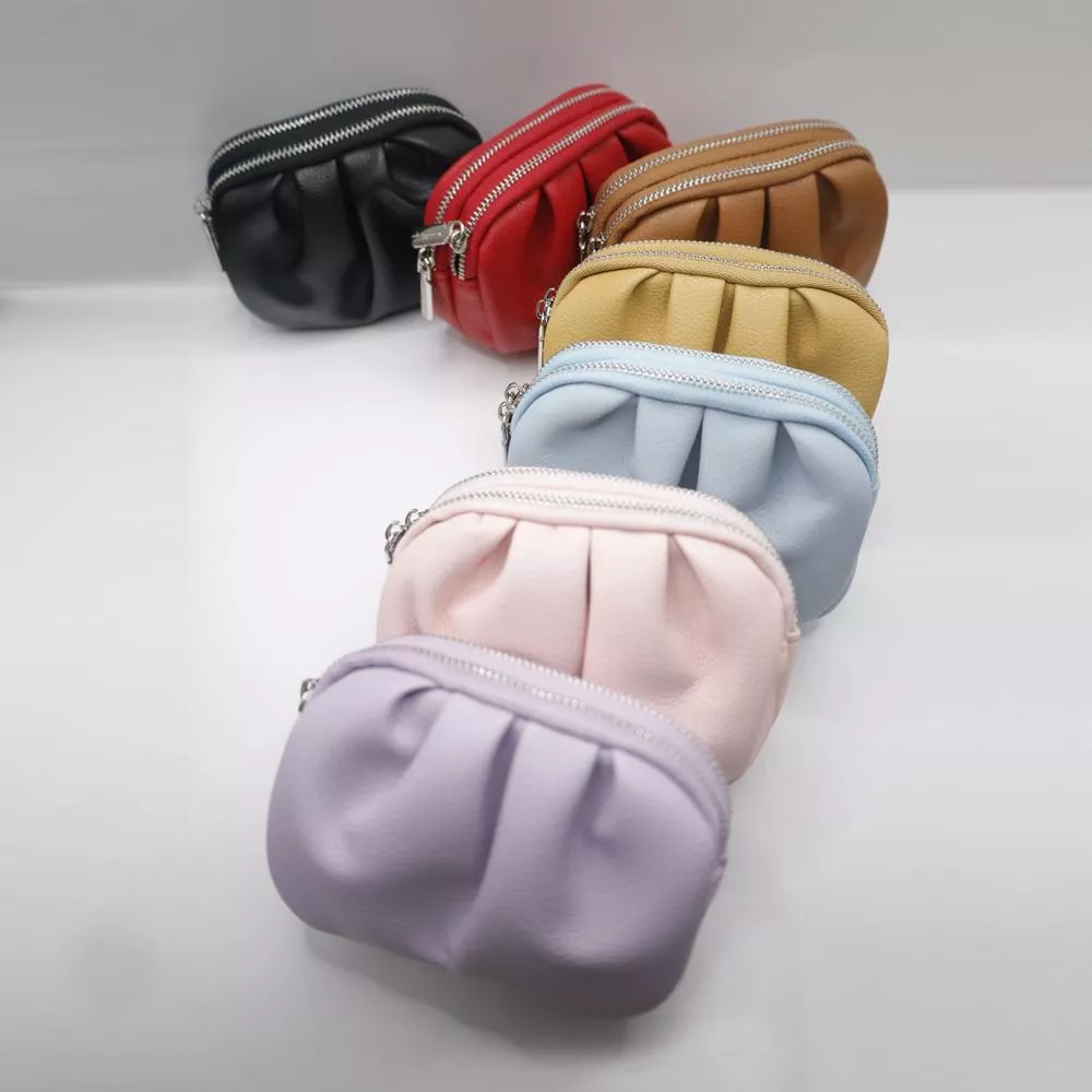 雲朵澎澎雙層零錢包 鑰匙包 收納包 967