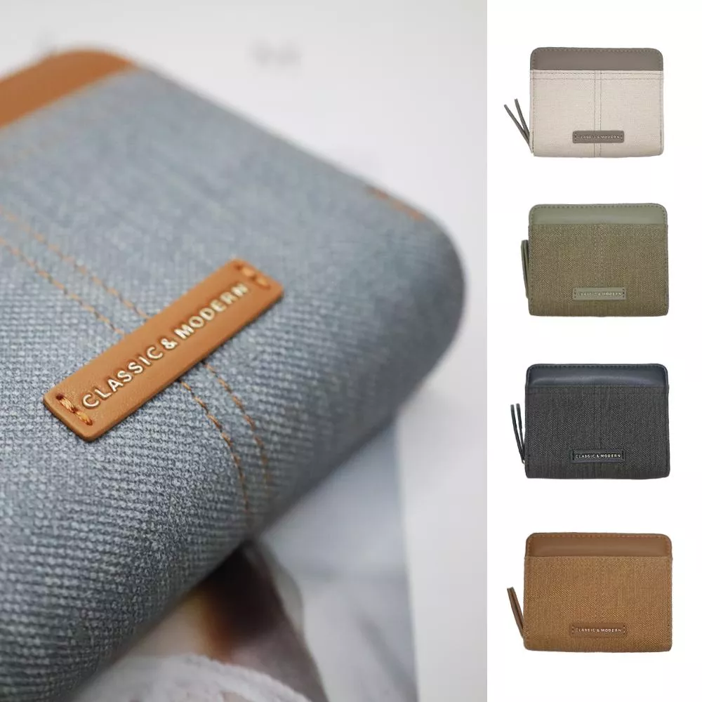 Classic & Modern 壓形皮革隨行短夾