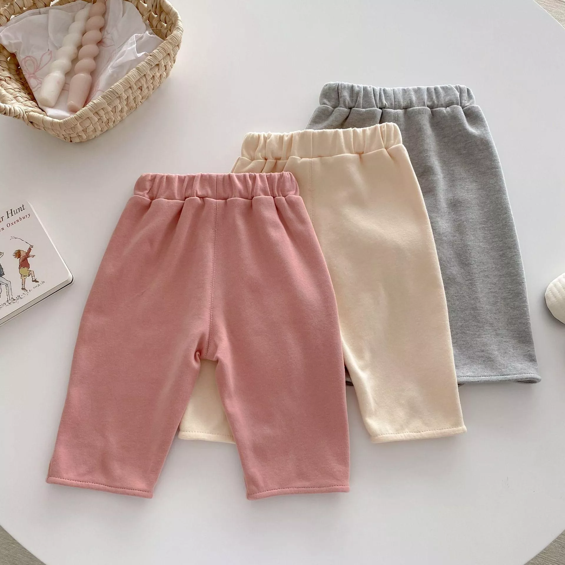 秋款韓版純色運動褲