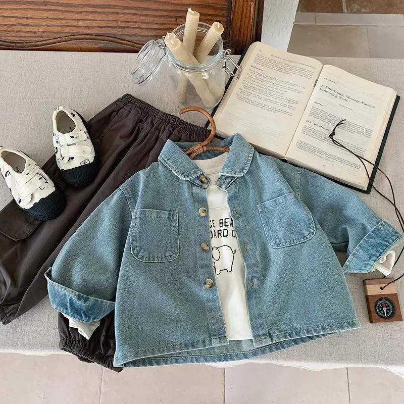 秋款韓版酷帥牛仔外套