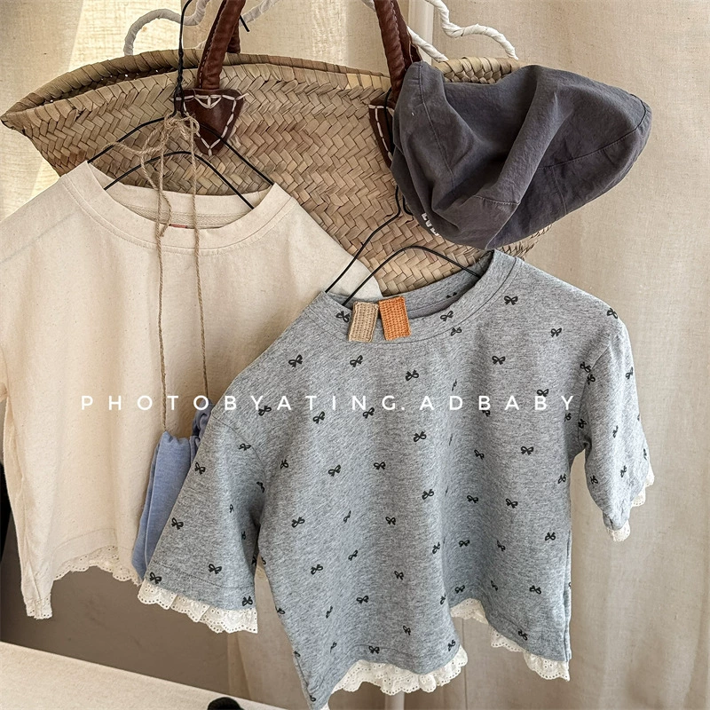 韓版簍空花邊T-Shirt