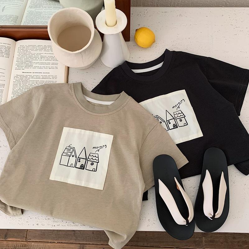韓系房子貼布T-Shirt