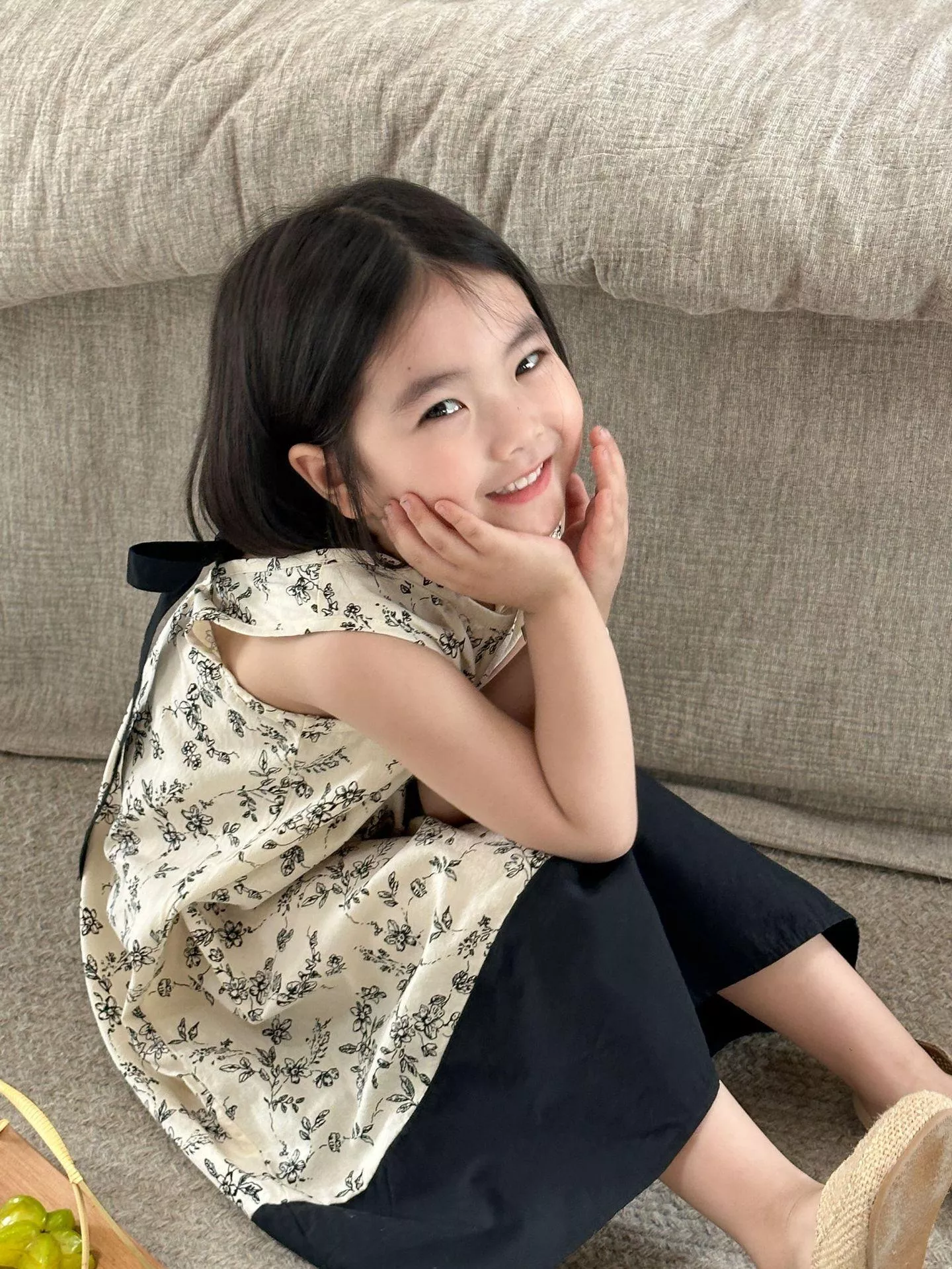 韓系復古碎花無袖ins背带裙