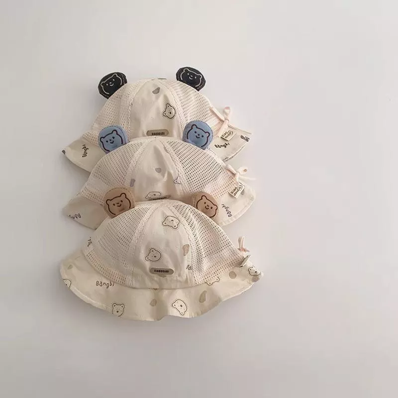 韓系ins卡通耳朵防曬漁夫帽
