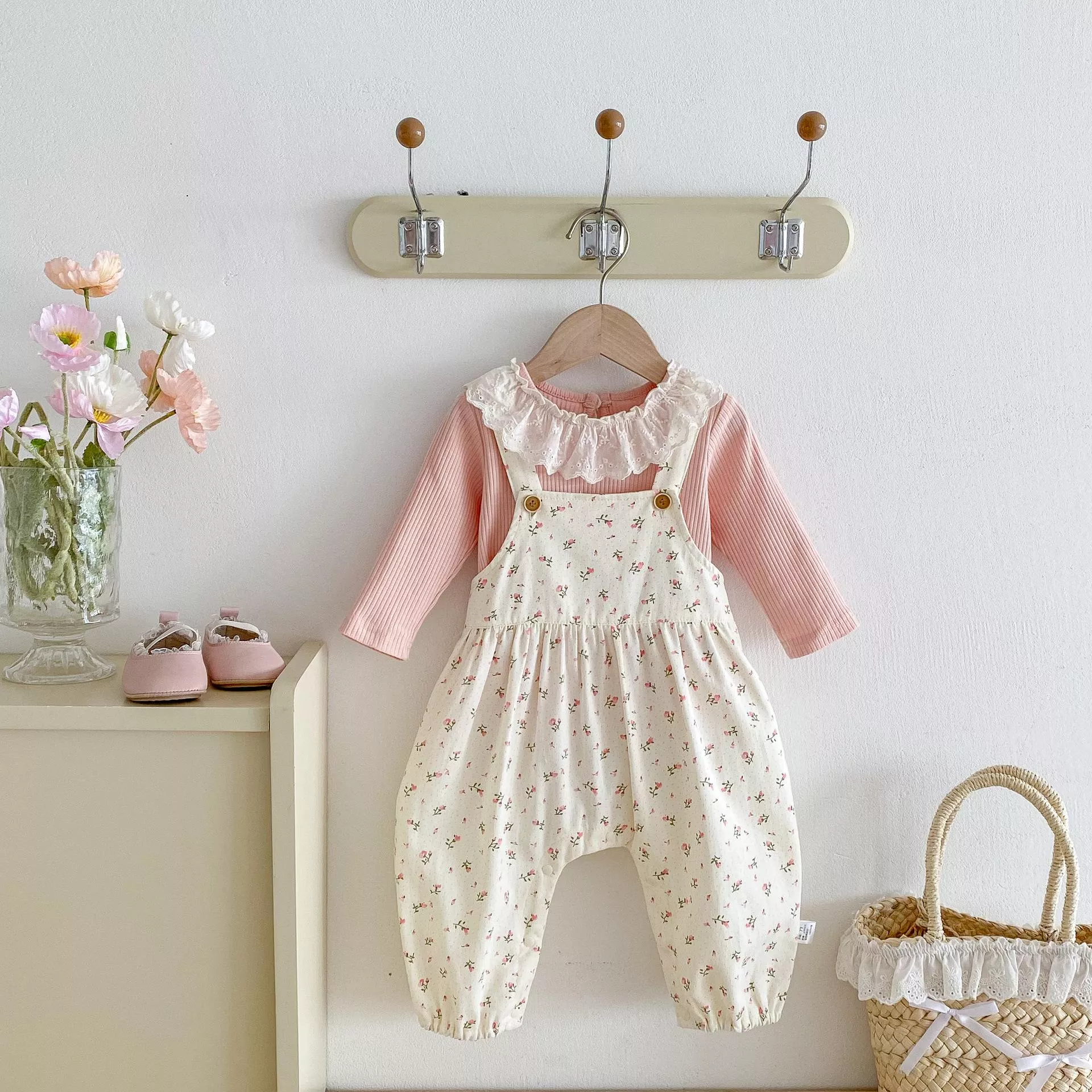 INS韓版花邊內搭吊帶套裝