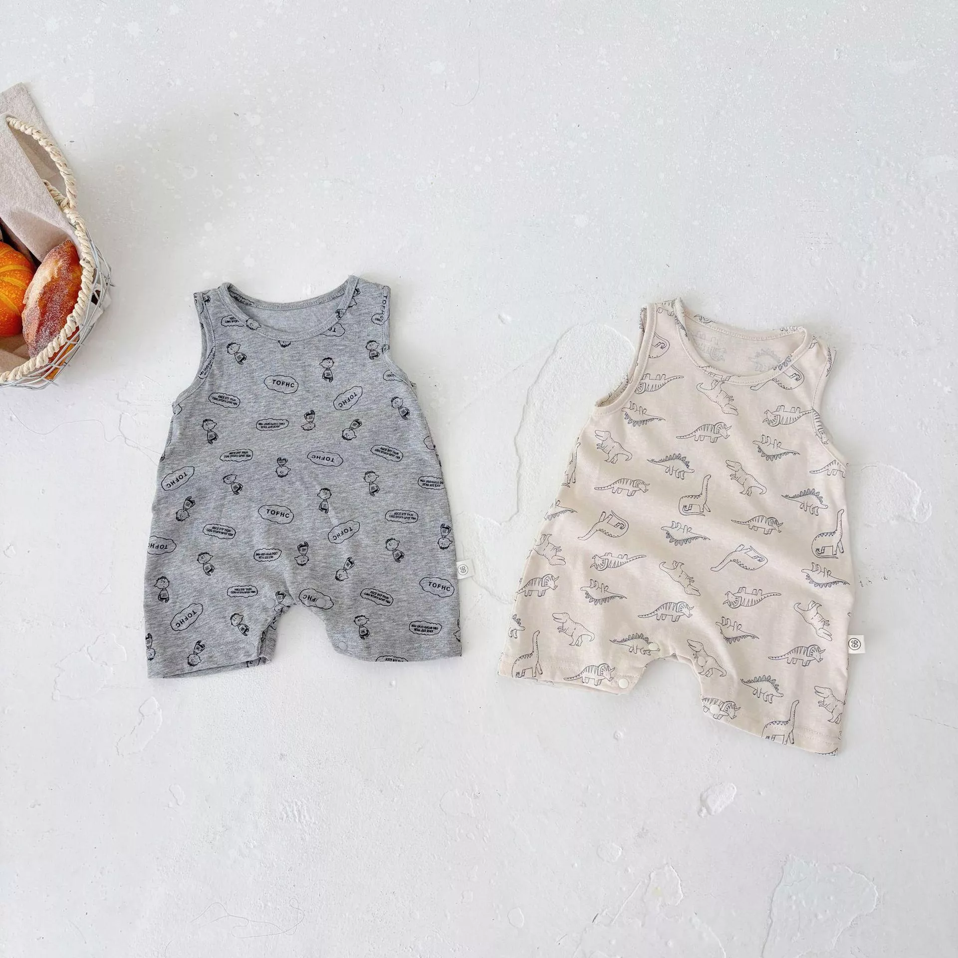 韓版無袖背心包屁衣